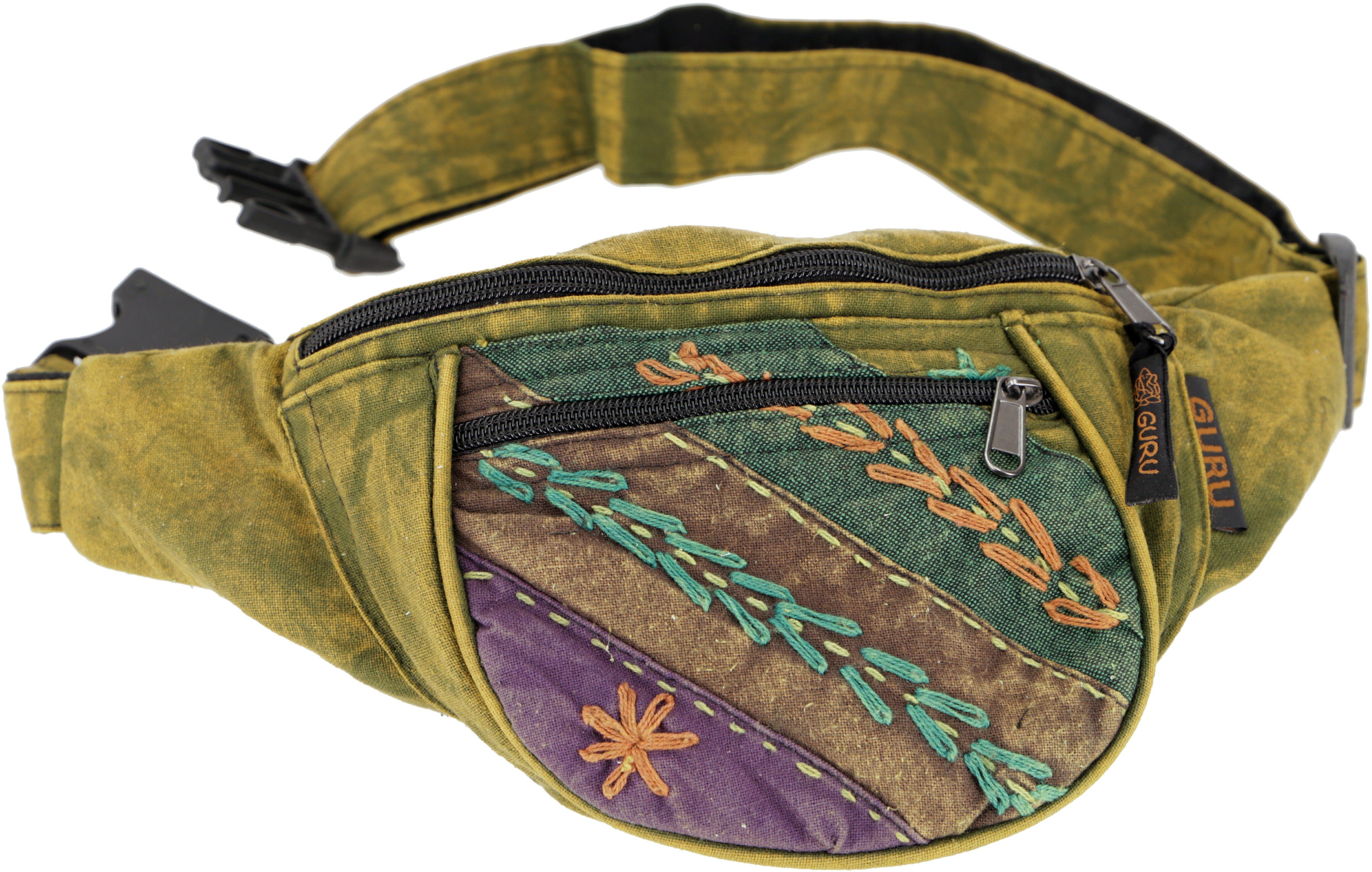 Guru-Shop Gürteltasche Bestickte Ethno Sidebag, Nepal günstig online kaufen