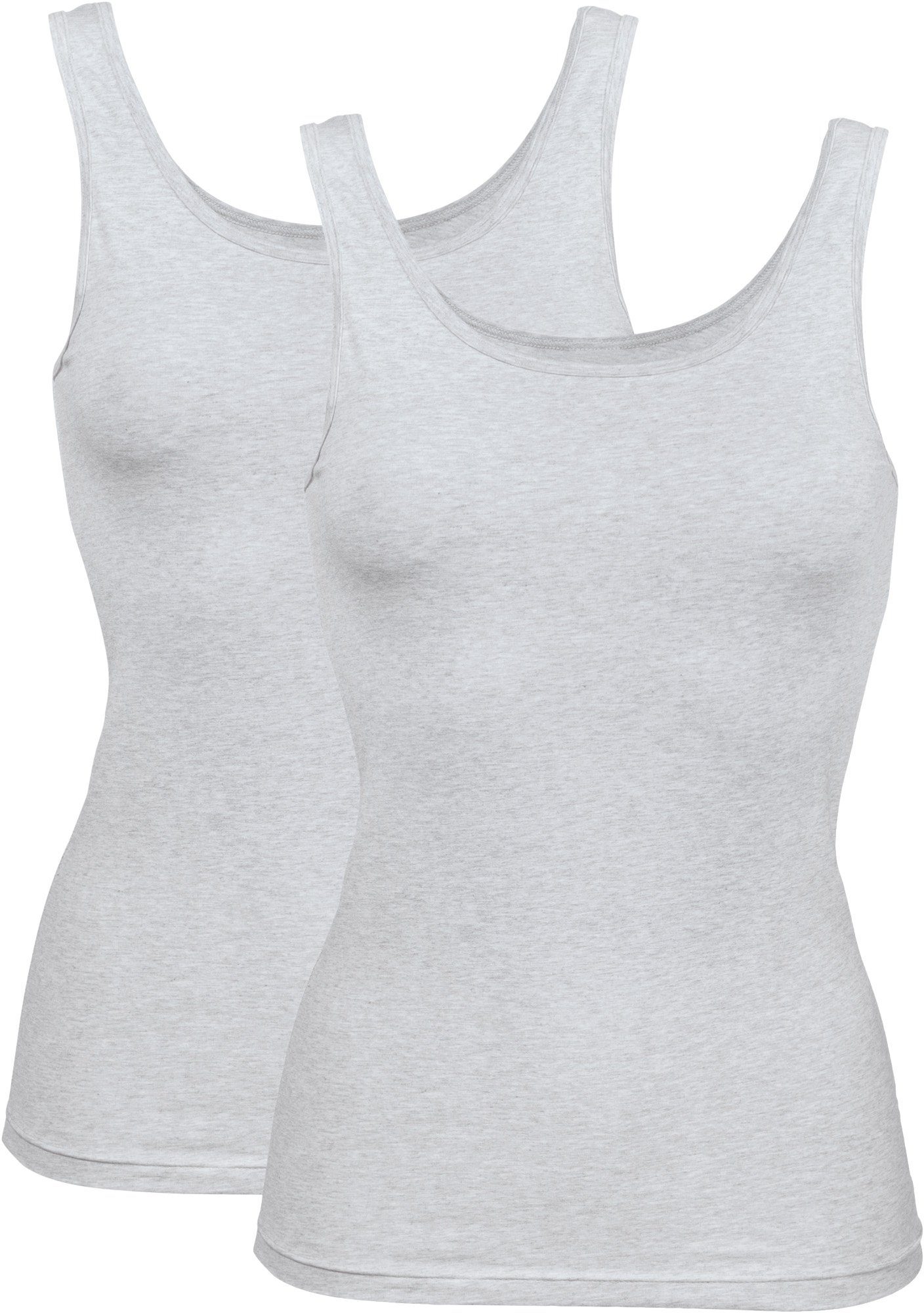 Erwin Müller Herren Unterhemd 2er-Pack - Weiche Single-Jersey Baumwolle