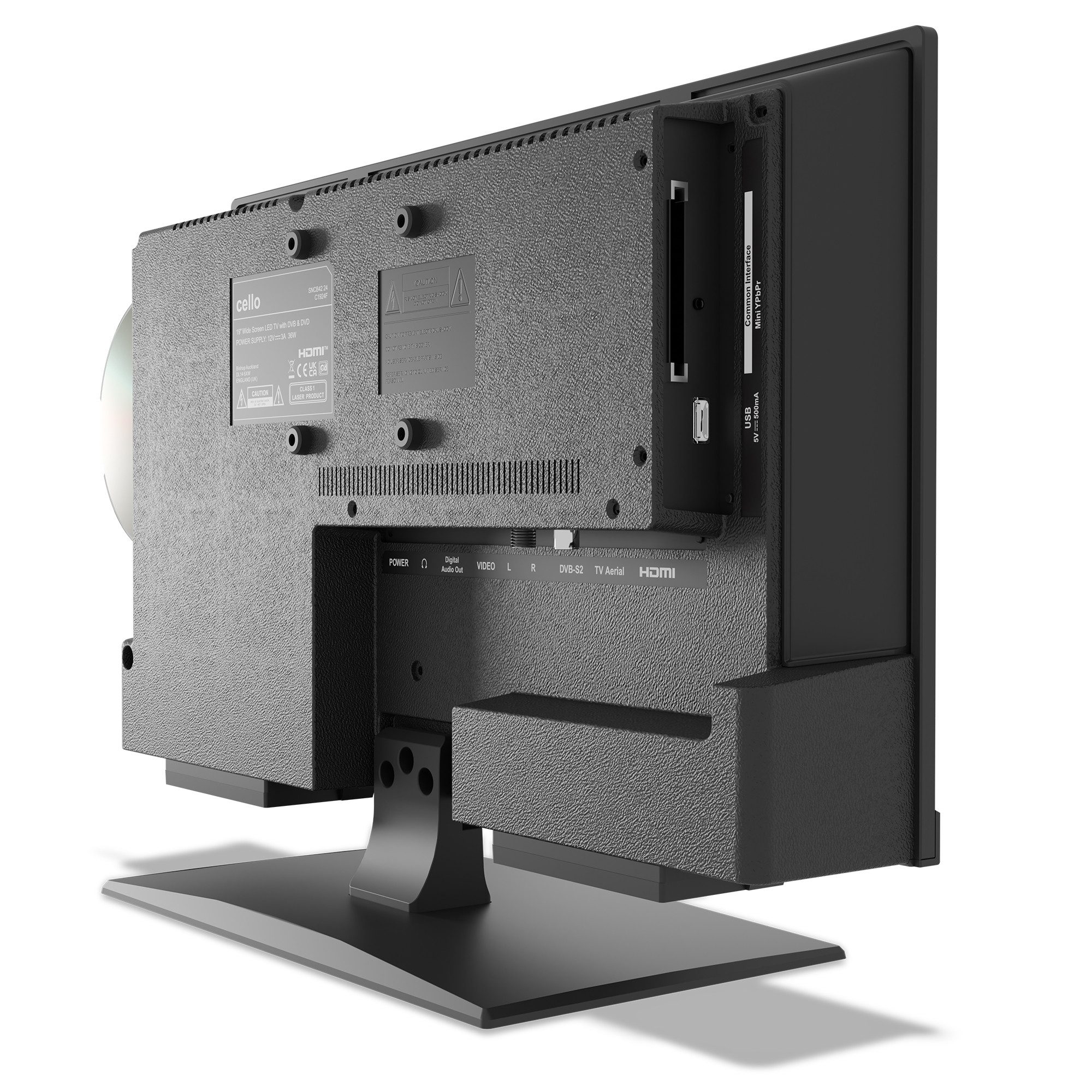 Cello C1924F LED-Fernseher (48 cm/19 Zoll, HD, Triple‑Tuner (DVB‑S/S2, DVB‑T/T2, DVB‑C/CI), USB‑Mediafunktion)