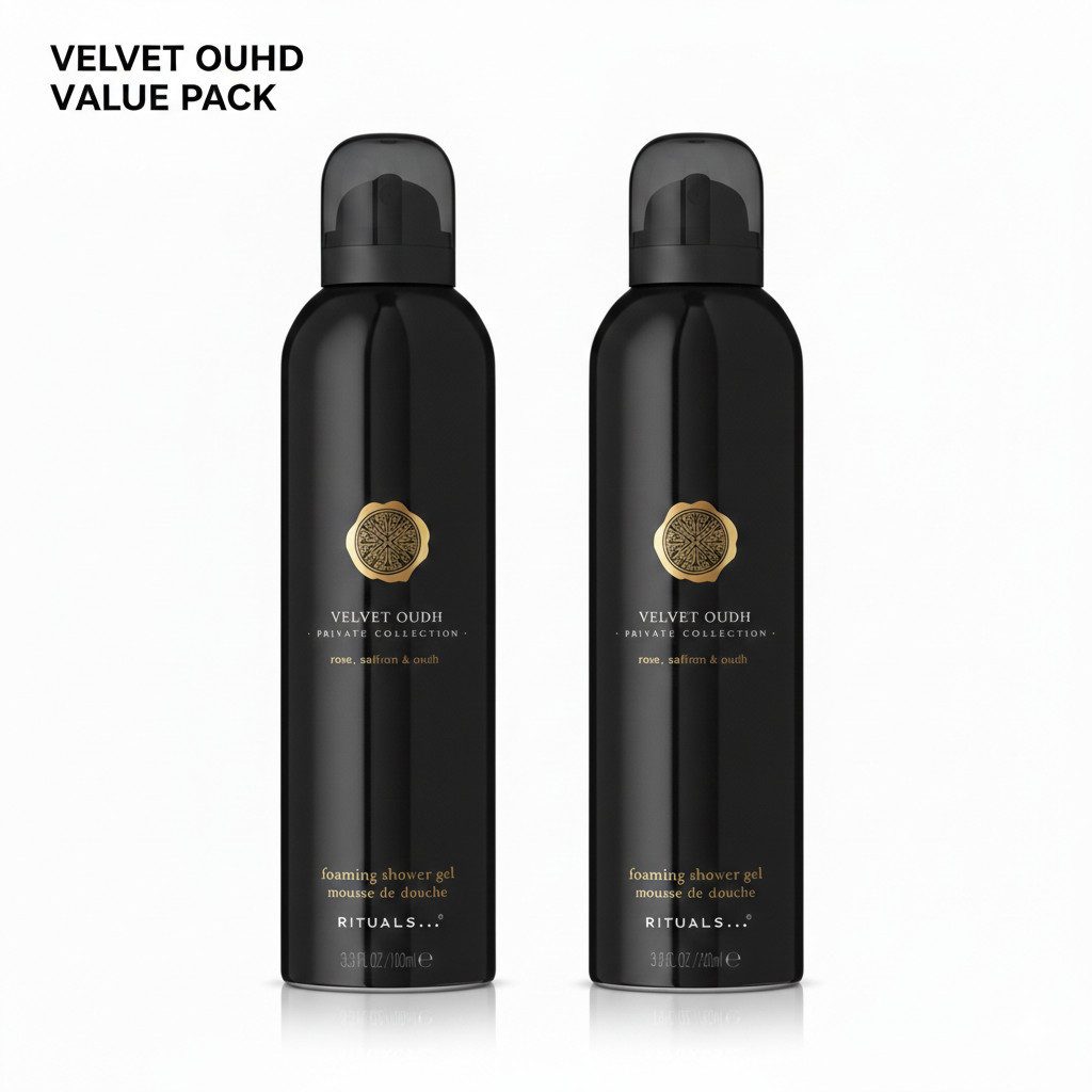 Rituals Duschgel Rituals Private Collection Velvet Oudh Duschschaum 2er Set, 2-tlg., Holzig-floraler Duschschaum im praktischen Duo-Pack