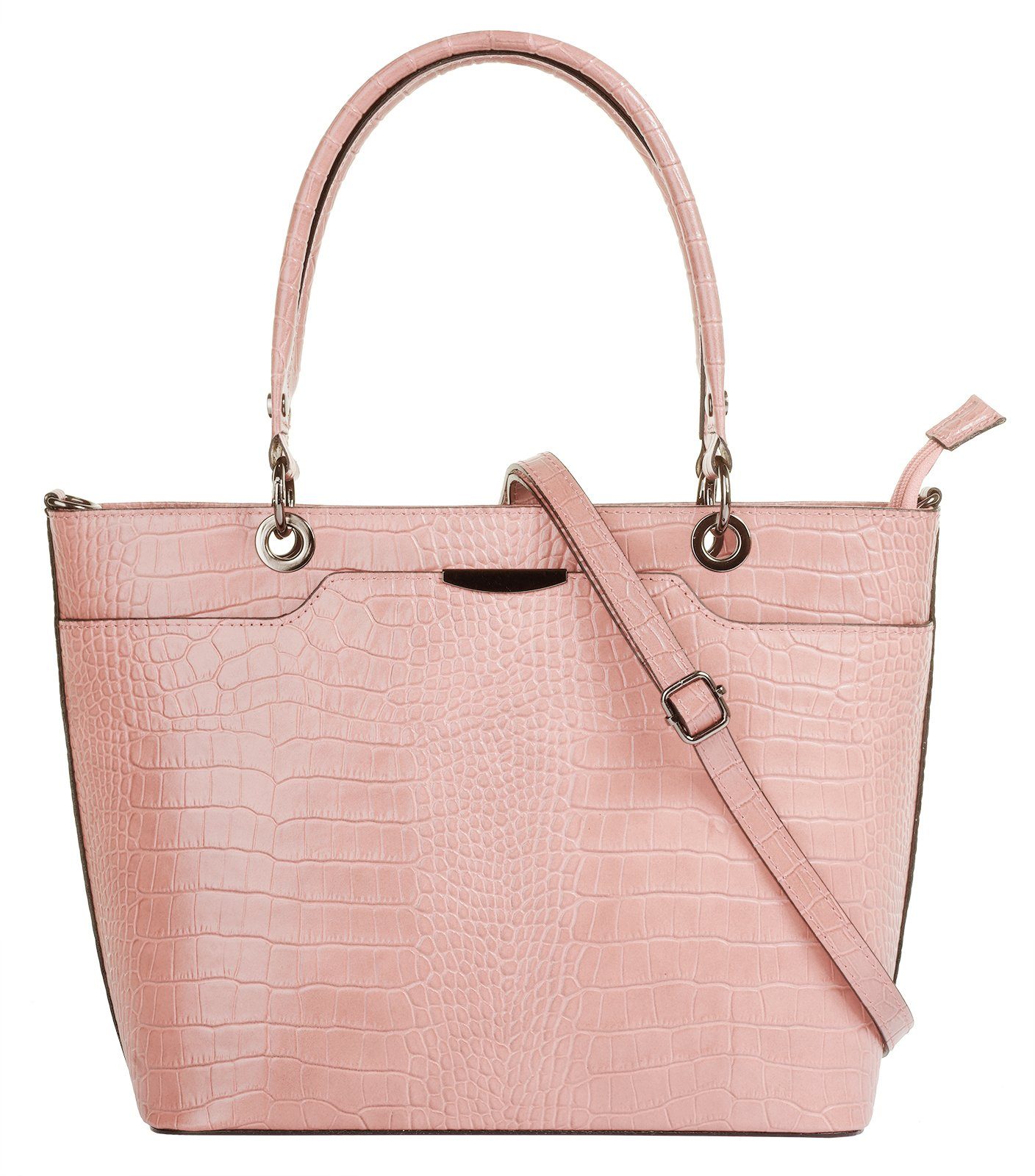 Cluty Henkeltasche, echt Leder, Made in Italy