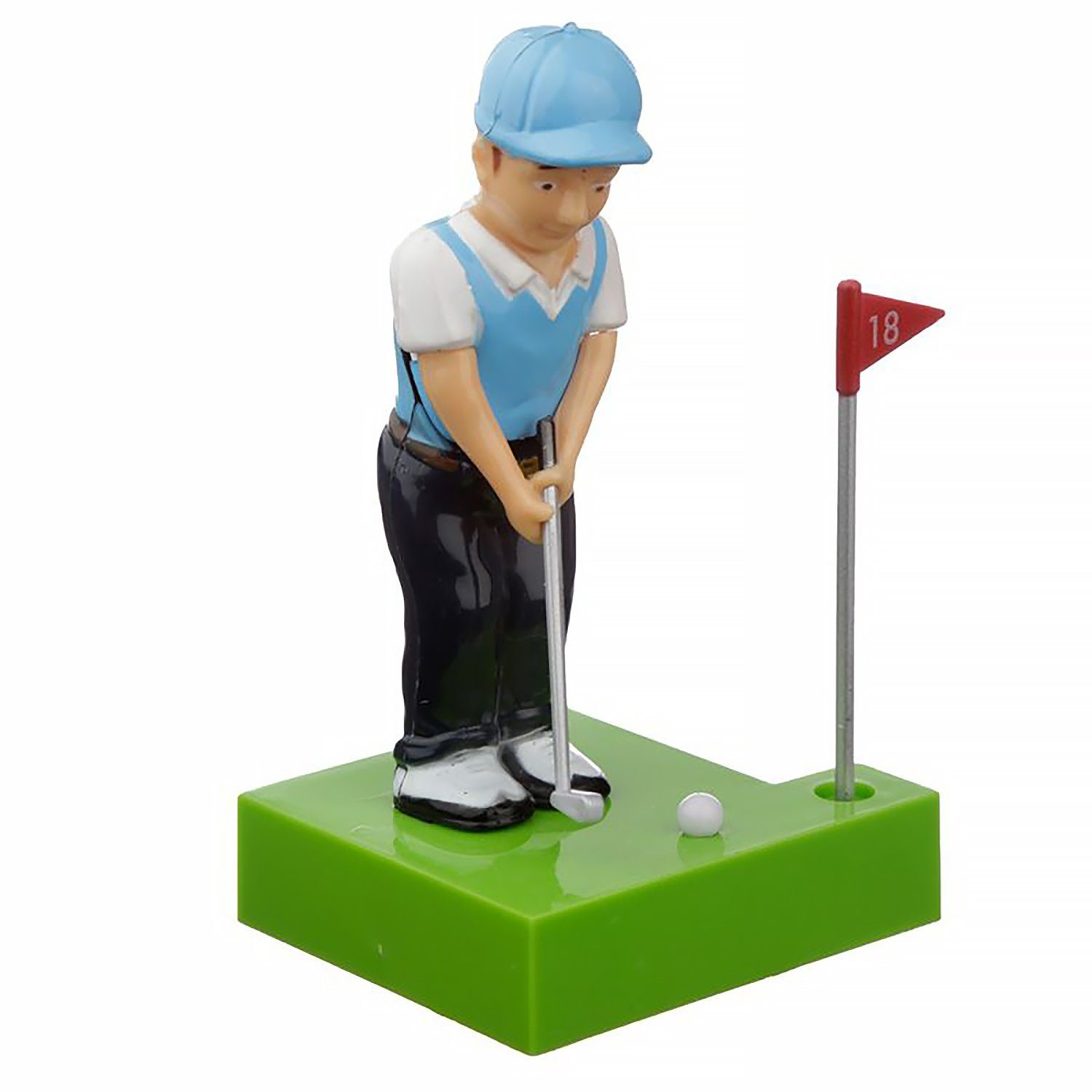 Puckator Actionfigur Golfspieler Solar Wackelfigur