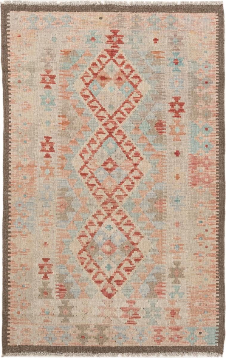 Orientteppich Kelim Afghan 97x150 Handgewebter Orientteppich, Nain Trading, rechteckig, Höhe: 3 mm