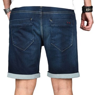 Alessandro Salvarini Jeansshorts ASAbramo Stretch mit Elasthan