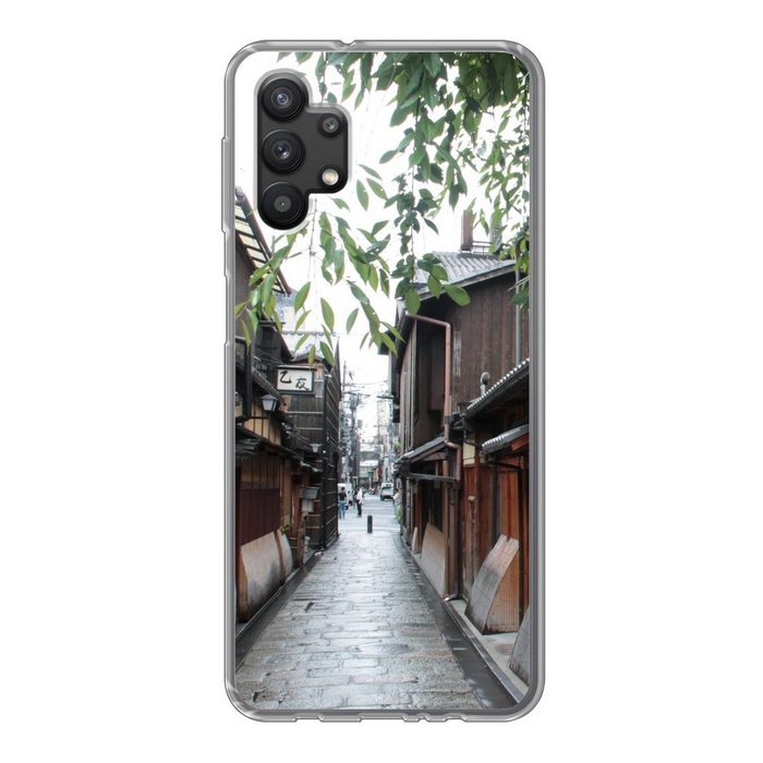 MuchoWow Handyhülle Traditionelle Architektur in Kyoto in Japan Handyhülle Samsung Galaxy A32 5G Smartphone-Bumper Print Handy ZV11192
