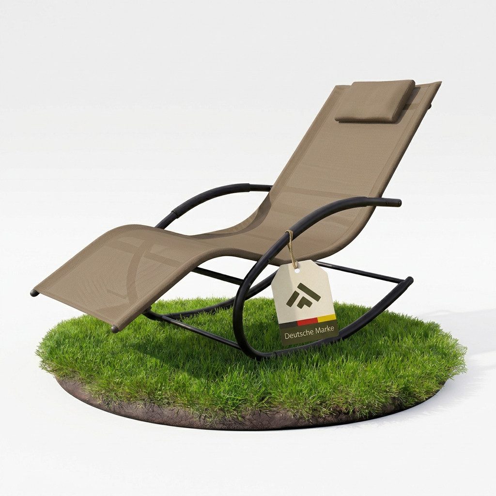NovaTerra Gartenlounge-Set Premium Sun Lounger verschiedene Farben, Terrasse und Outdoor, Wetterfeste und rostbeständige Liege mit pulverbeschichtetem Gestell
