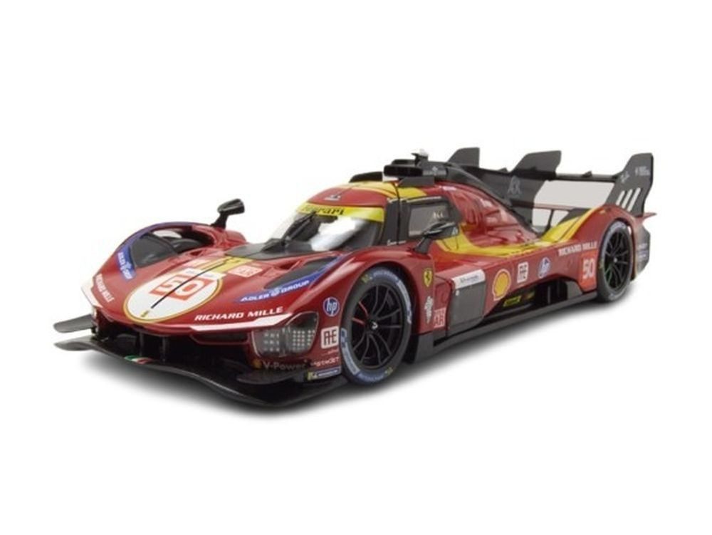 Bburago Modellauto Ferrari 499P #50 24H Le Mans 2025, Maßstab 1:24