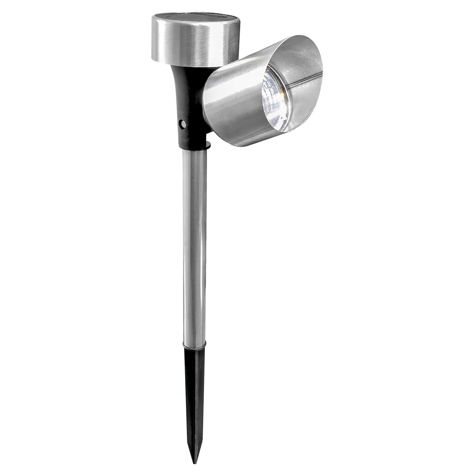 Grundig LED Gartenleuchte Solarstrahler, LED fest integriert, Beleuchtung für Einfahrt und Wege