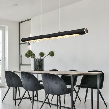 Globo LED Pendelleuchte, LED-Leuchtmittel fest verbaut, Warmweiß, Pendelleuchte Holz Rustikal LED Hängeleuchte Esszimmer Holzleuchte mit