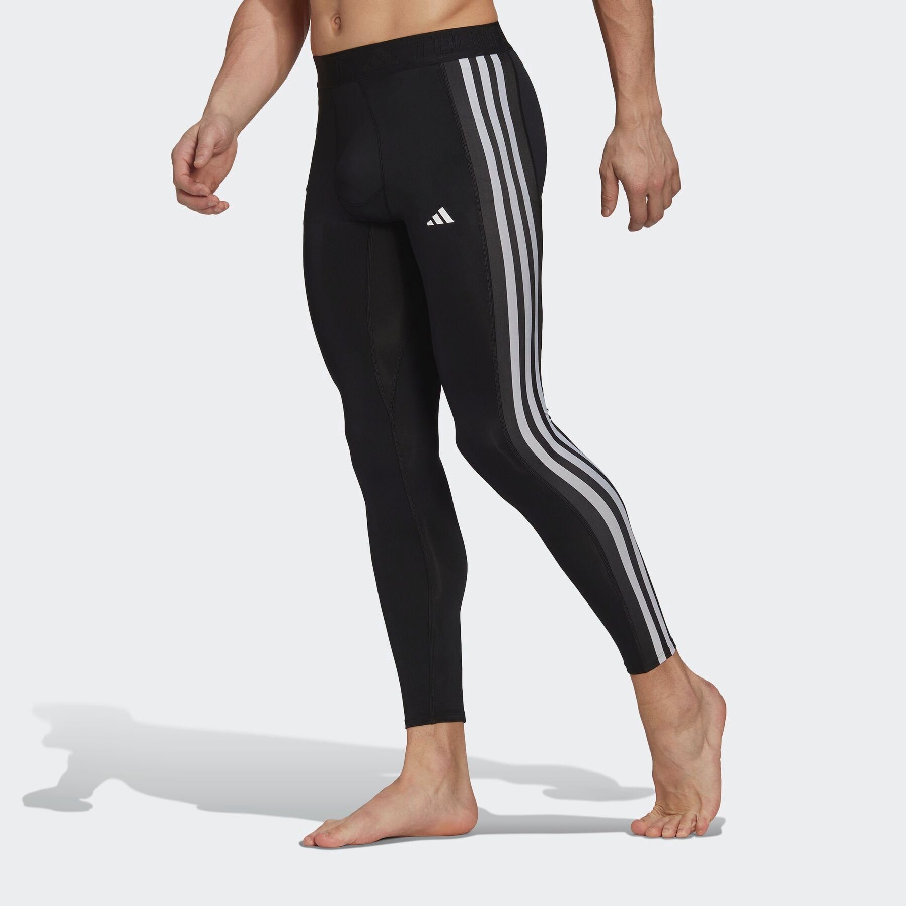 TIGHT Trainingstights adidas Performance Black TRAINING 3STREIFEN LANGE TECHFIT (1-tlg)