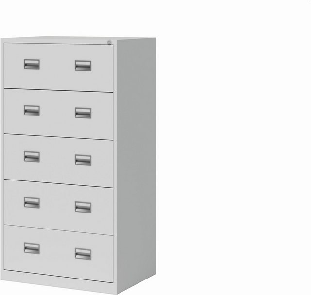 Bisley Light Hängeschuhschrank Hängeregistraturschrank Eco 5 Schübe HxbxT 1 günstig online kaufen