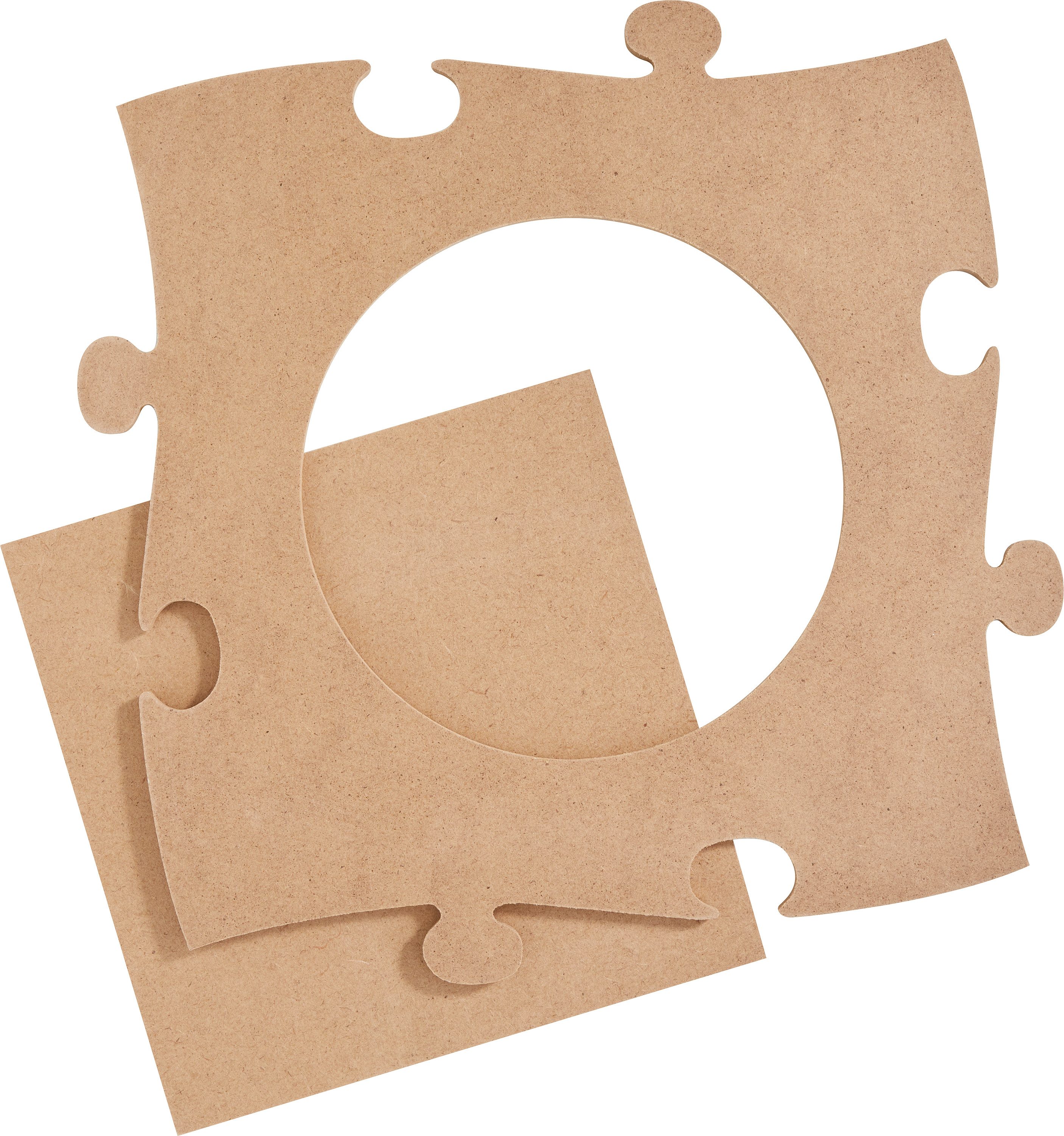 VBS Bilderrahmen Puzzlerahmen Rund, 2 Teile, 25x25cm