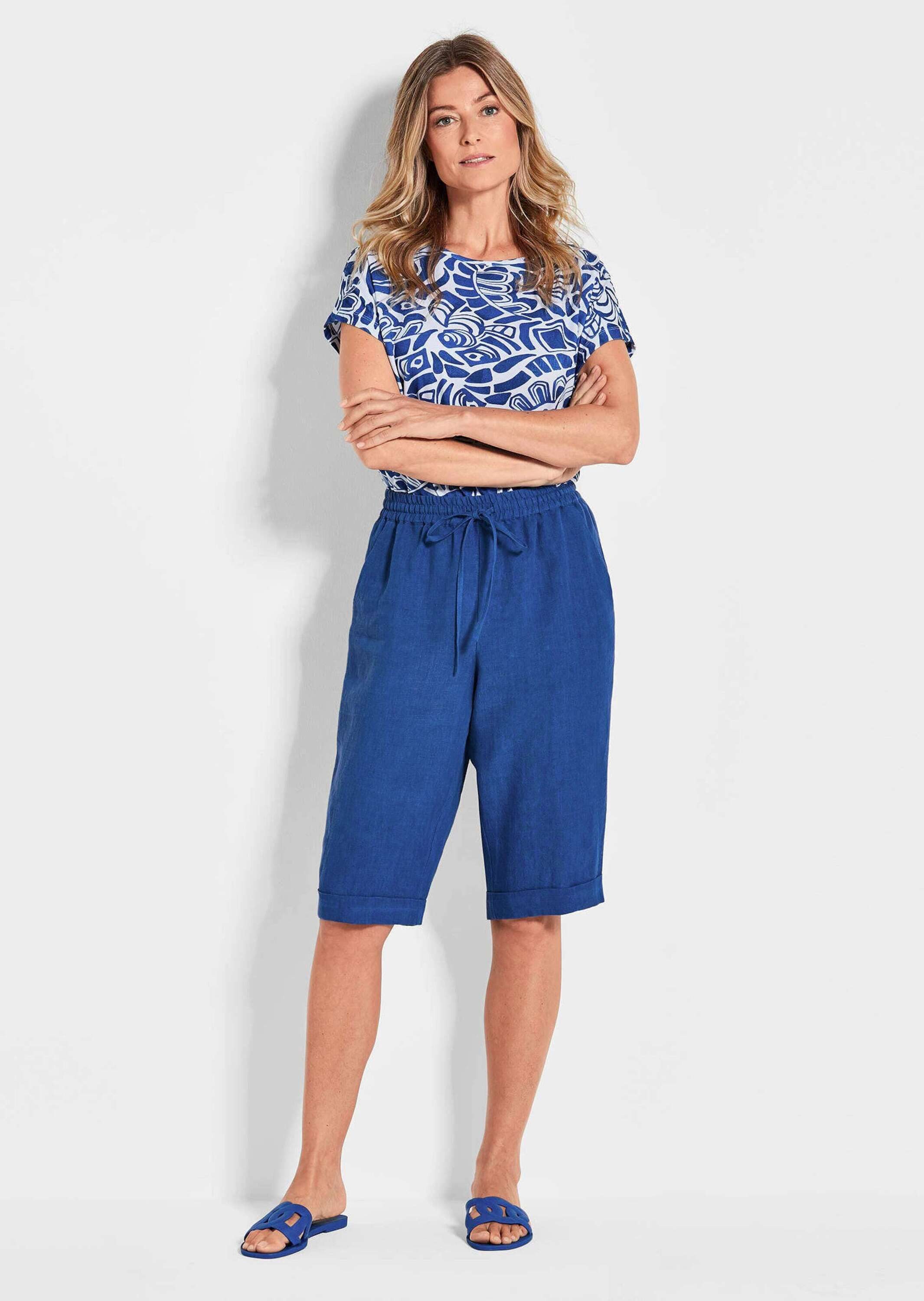 GOLDNER Schlupfhose Leinen-Bermuda CARLA günstig online kaufen