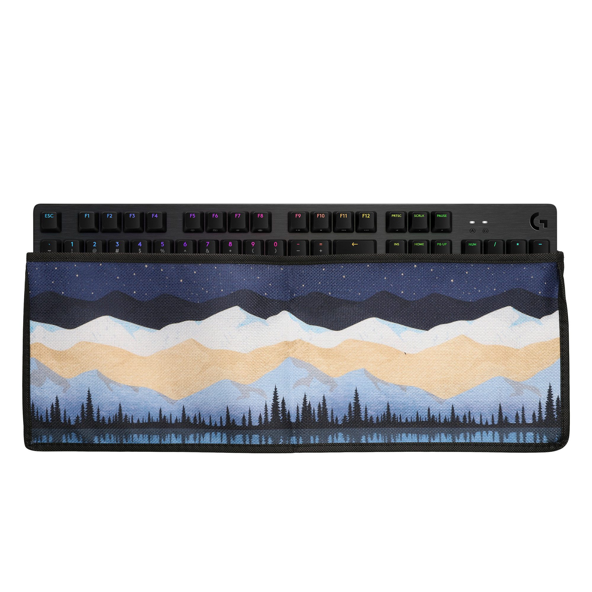 kwmobile Schutz-Set Tastaturabdeckung Hülle für Logitech G512/G513 Carbon, Abdeckung 48,4 x 15,4 cm Staubschutz - Keyboard Cover