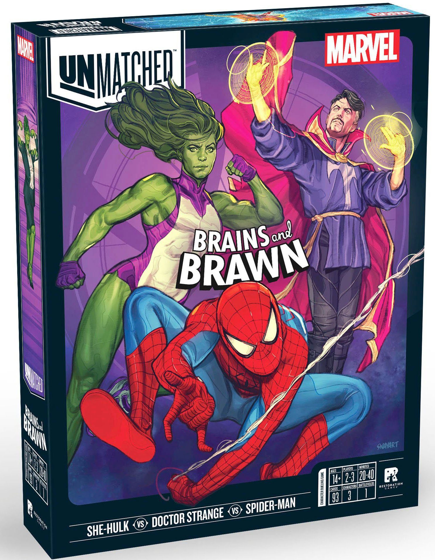 iello Spiel, Strategiespiel Unmatched Marvel: Brains & Brawn