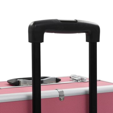 vidaXL Kosmetik-Koffer Kosmetikkoffer Aluminium Rosa, 1-tlg.