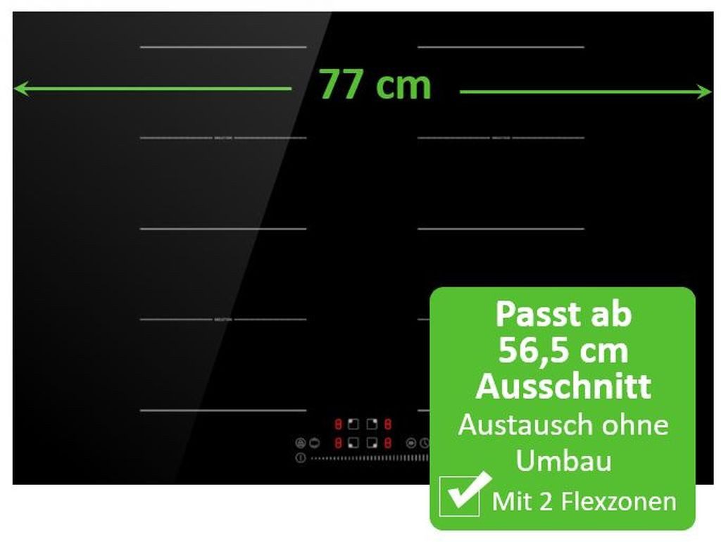 Flex-Induktions-Kochfeld IN77-2FZS
