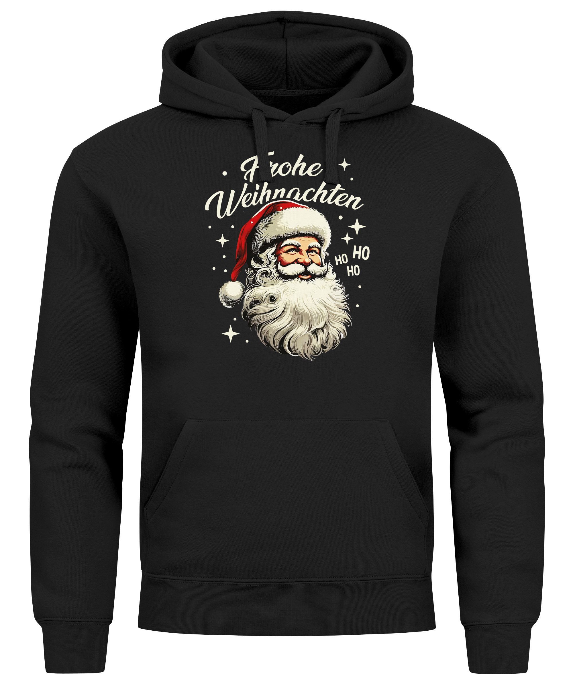 Hoodie Hoodie Herren Weihnachten Santa Vintage Retro Design Kapuzen-Pullover