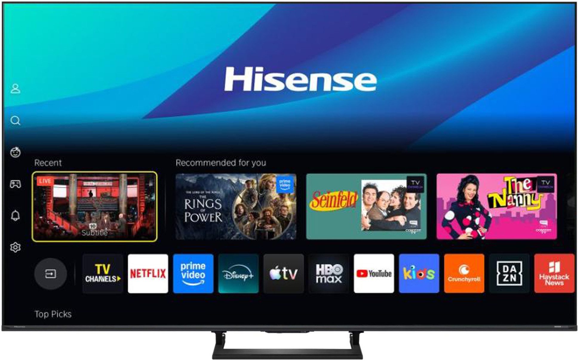 Hisense 50E8S Mini-LED-Fernseher (126 cm/50 Zoll, 4K Ultra HD, Smart-TV)