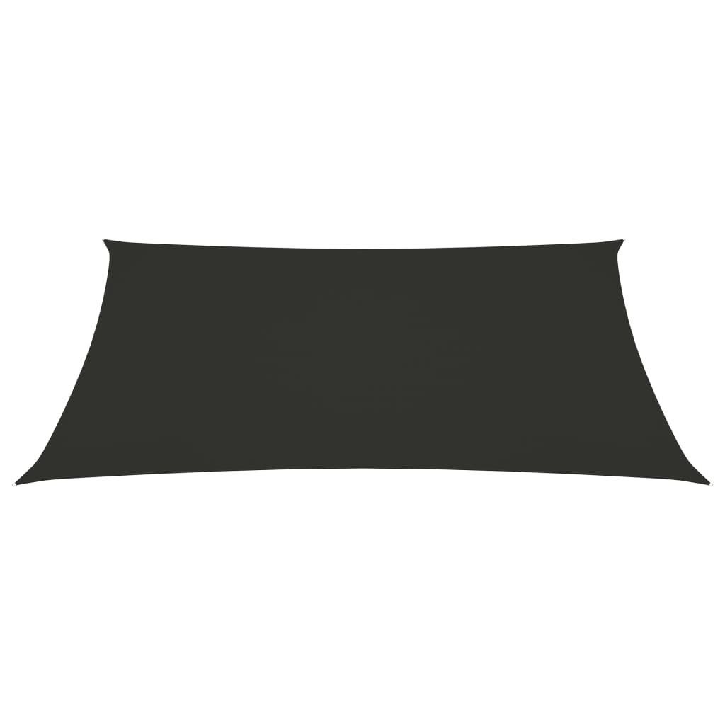 vidaXL Sonnensegel 3 x 5 m Sonnensegel Oxford-Gewebe Rechteckig 3x5 m Anthrazit Beschattu