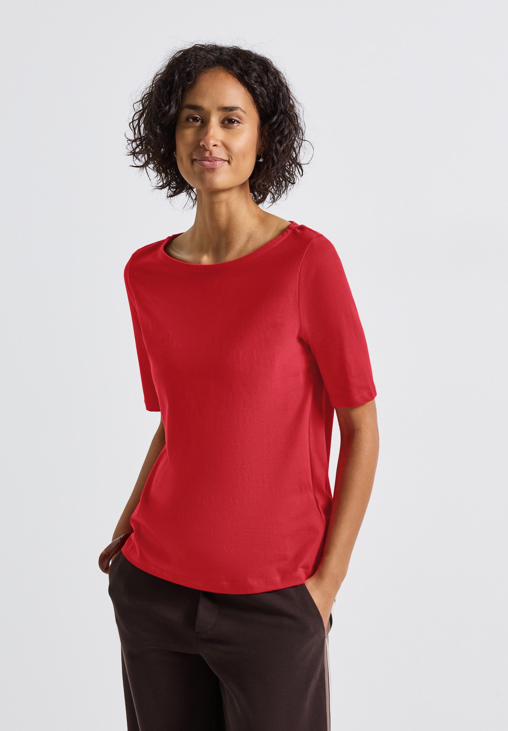 STREET ONE T-Shirt aus reiner Baumwolle