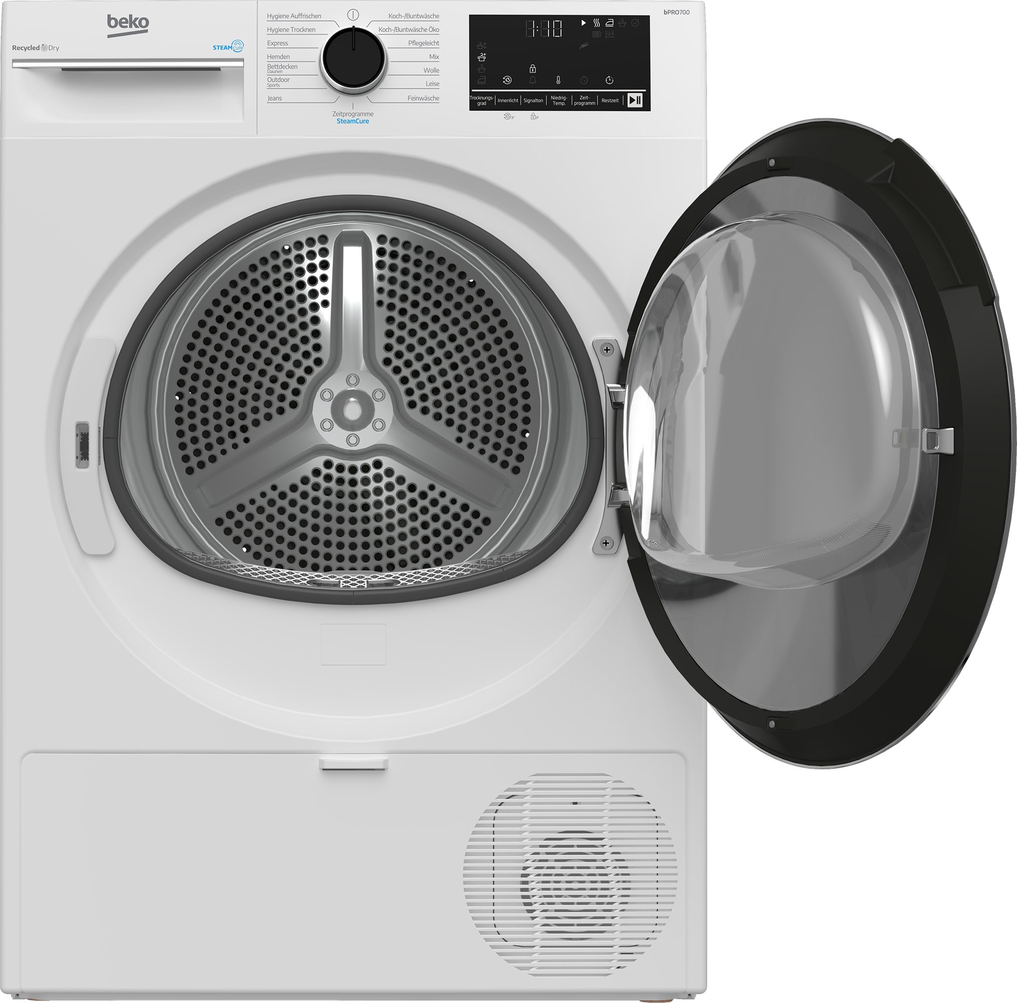 BEKO Wärmepumpentrockner B3TSW48C9ZW, SteamCure Dampffunktion befreit Wäsche von unangenehmen Gerüchen