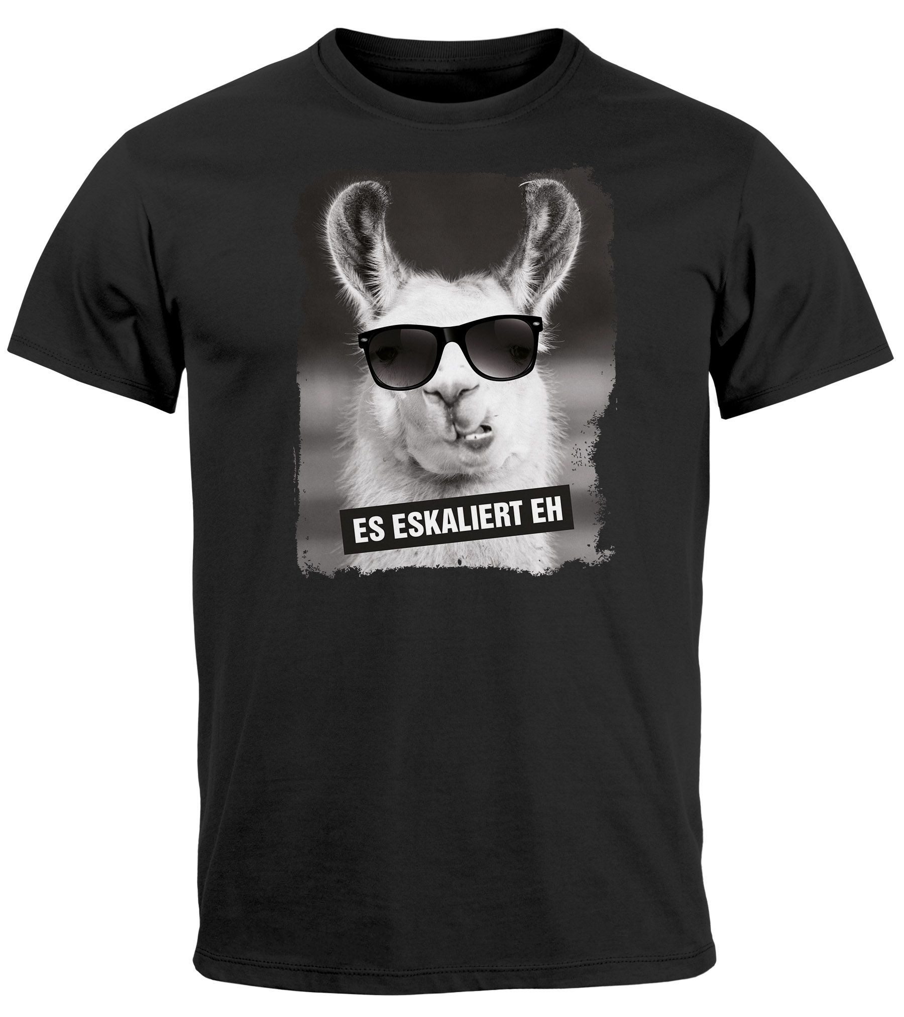 MoonWorks Print-Shirt Herren T-Shirt Es Eskaliert günstig online kaufen