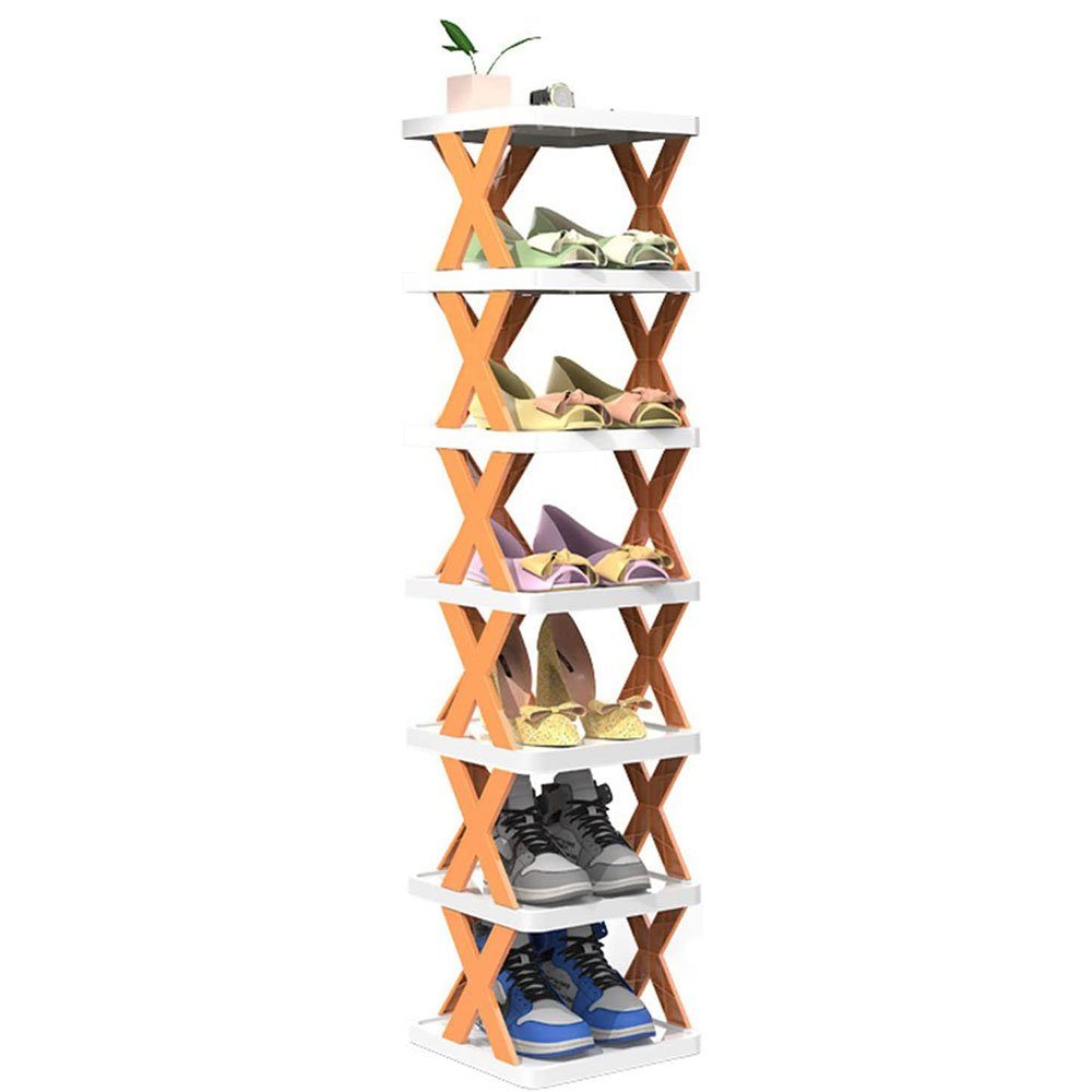 NUODWELL Schuhregal Schuhregal 7 Ebenen, stapelbar günstig online kaufen