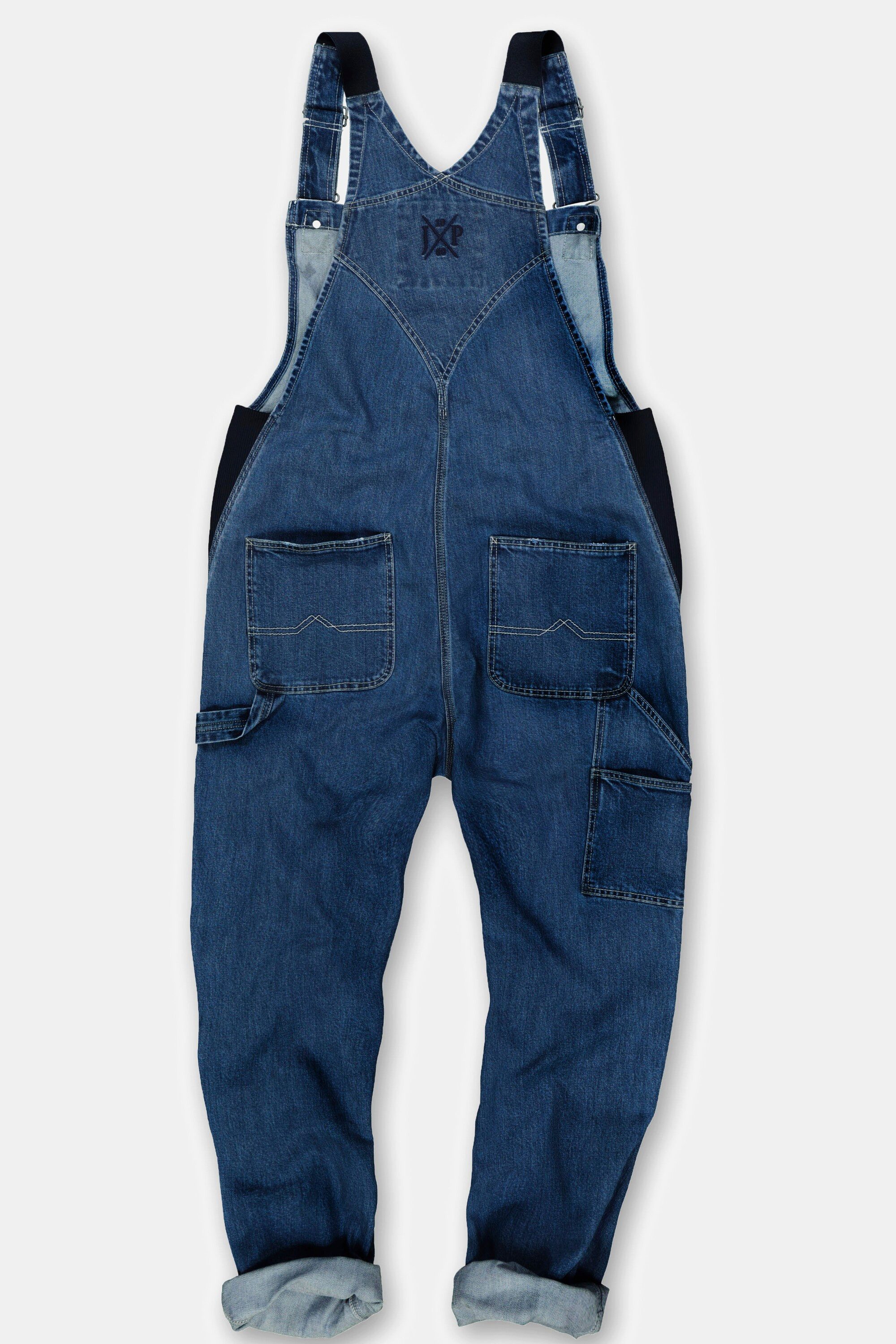 JP1880 Cargohose Latzhose Workwear Jeans viele Taschen Relaxed Fit