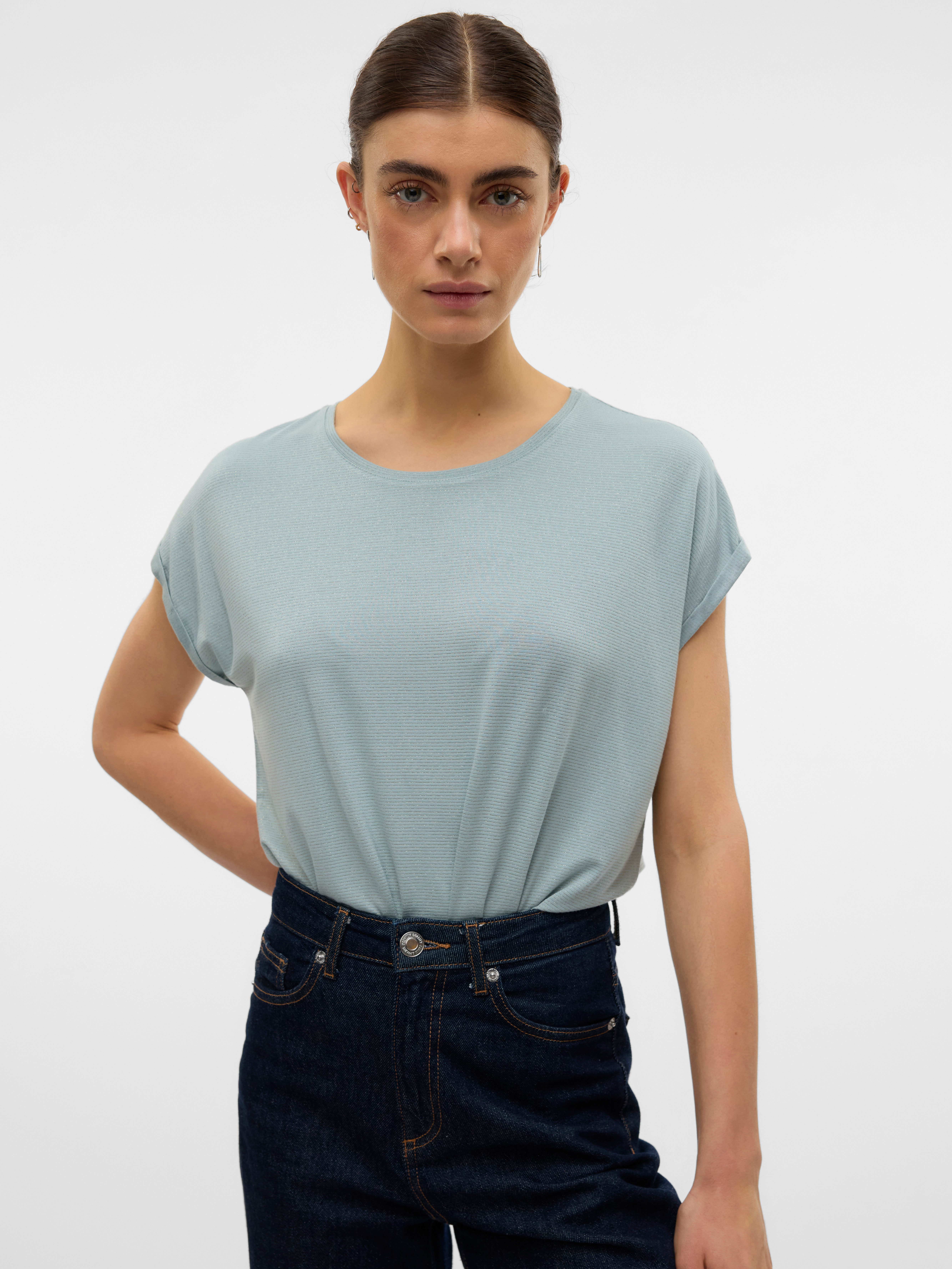 Vero Moda Rundhalsshirt VMLAVA PLAIN SS günstig online kaufen