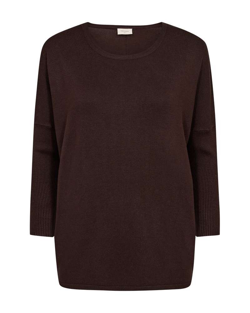 FREEQUENT Strickpullover FQJONE-PU mit 3/4 Armen