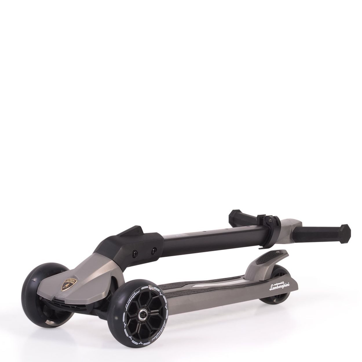 Byox Cityroller Kinderroller Lamborghini 3 Räder, klappbar PU-Räder ABEC-7 LED-Räder Bremse