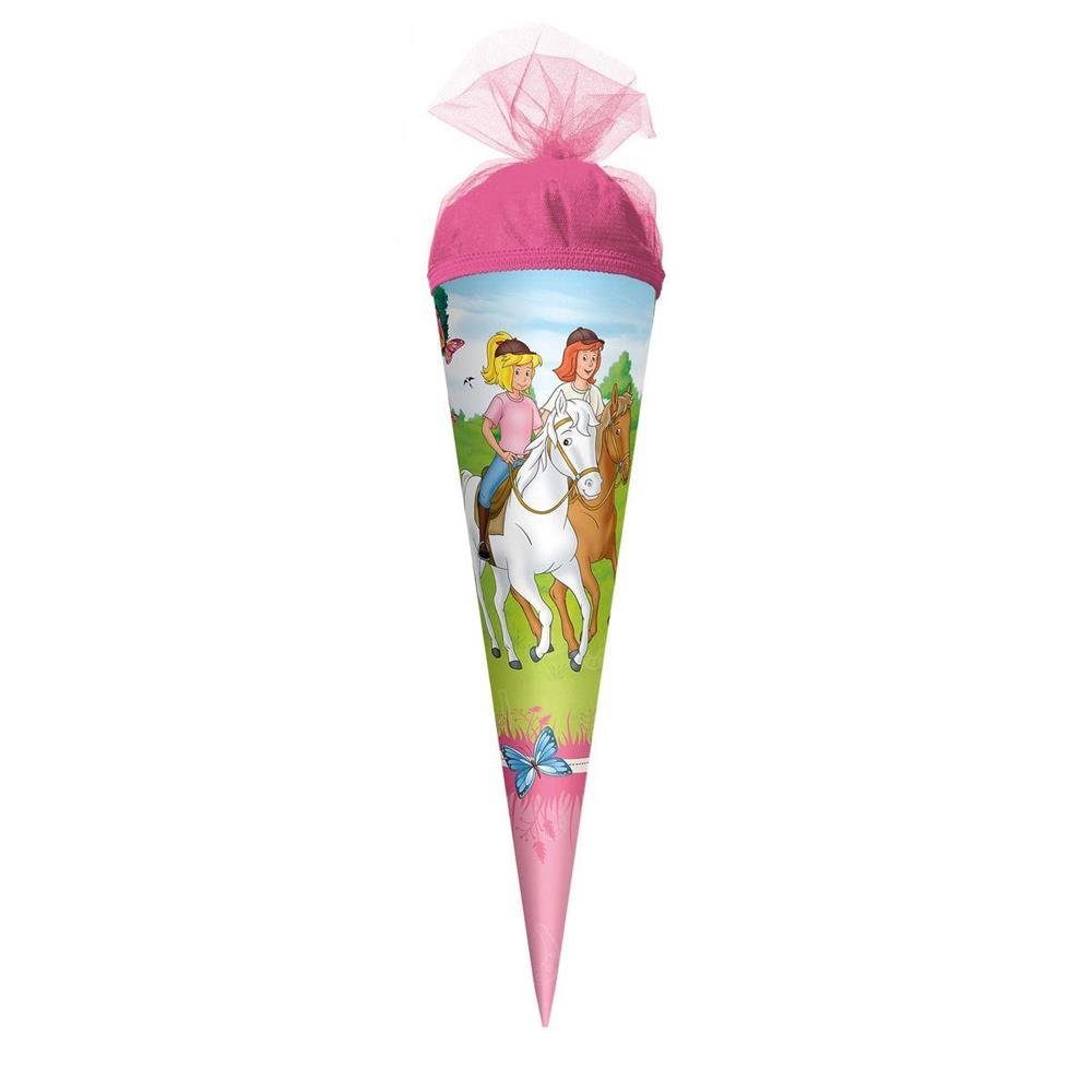 Tüll-Verschluss & Schultüte Roth Zuckertüte 22cm rund Bibi Einschulung Tina,