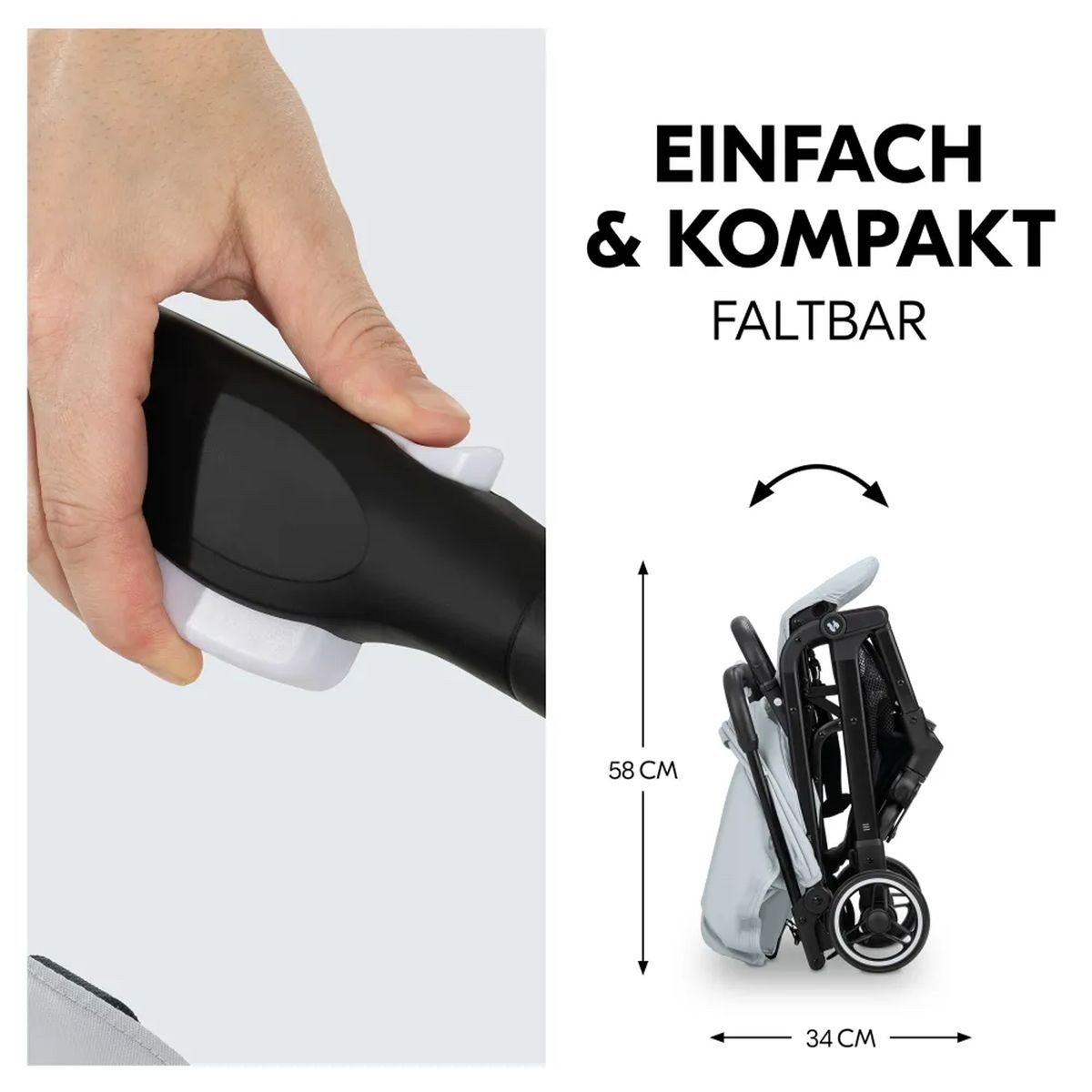 Hauck Kinder-Buggy Travel N Care - Simba, Reisebuggy Sportwagen bis 22 kg inkl. Maxi Cosi Reboarder Pearl Pro 2