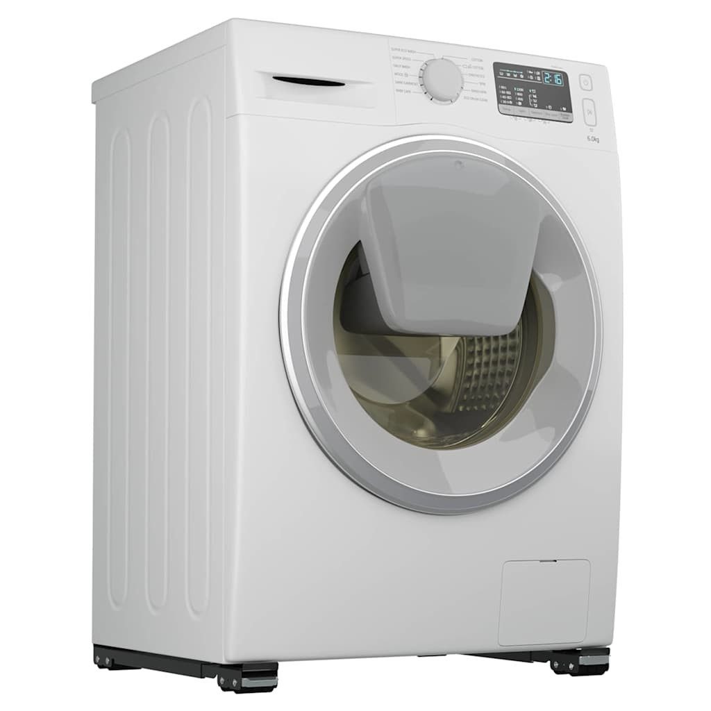 vidaXL Waschmaschinenumbauschrank Waschmaschinensockel 2 pcs Schwarz 72 x 5 günstig online kaufen