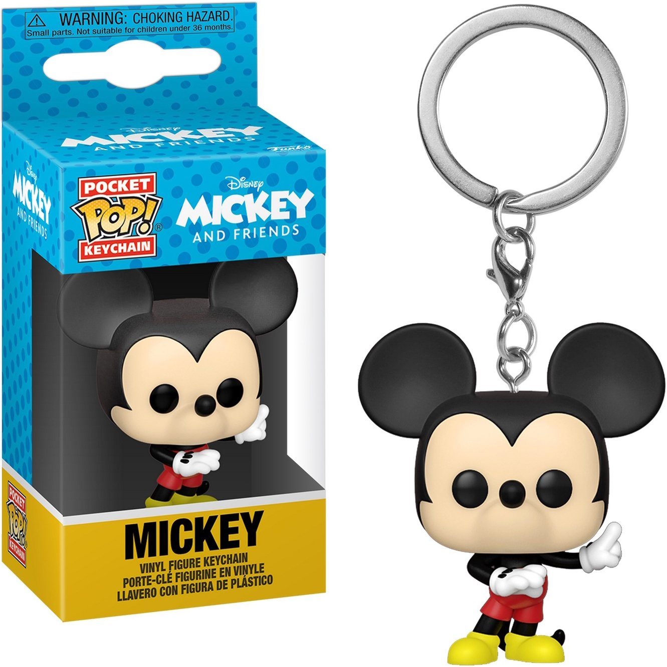 Funko Schlüsselanhänger Disney Mickey and Friends - Mickey Pocket POP!