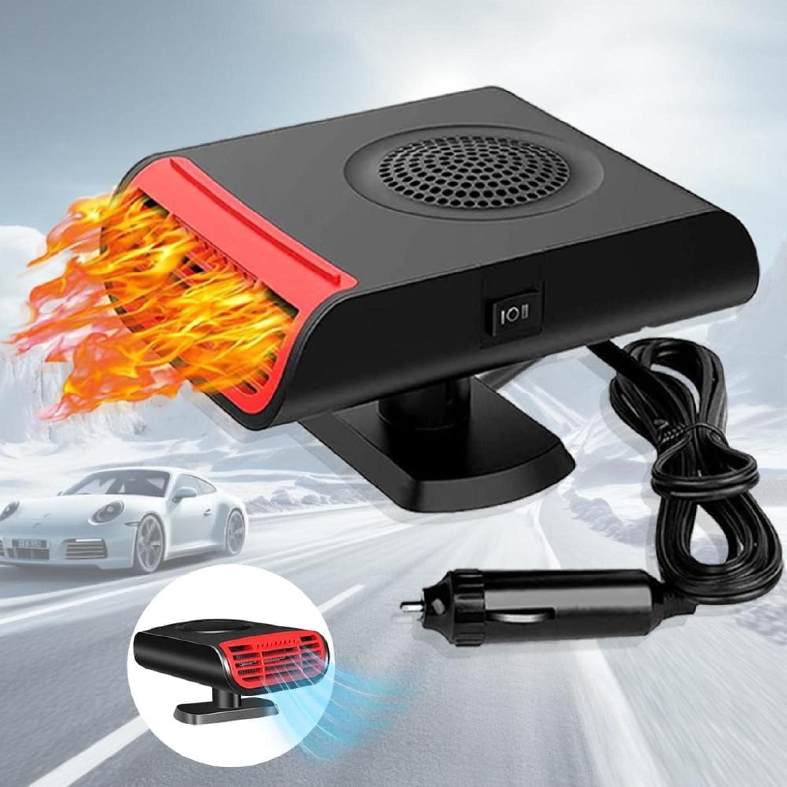 FELIXLEO Heizlüfter Auto Heizeing, 12V 150W Heizlüfter für Auto, Tragbare heizeing für von FELIXLEO