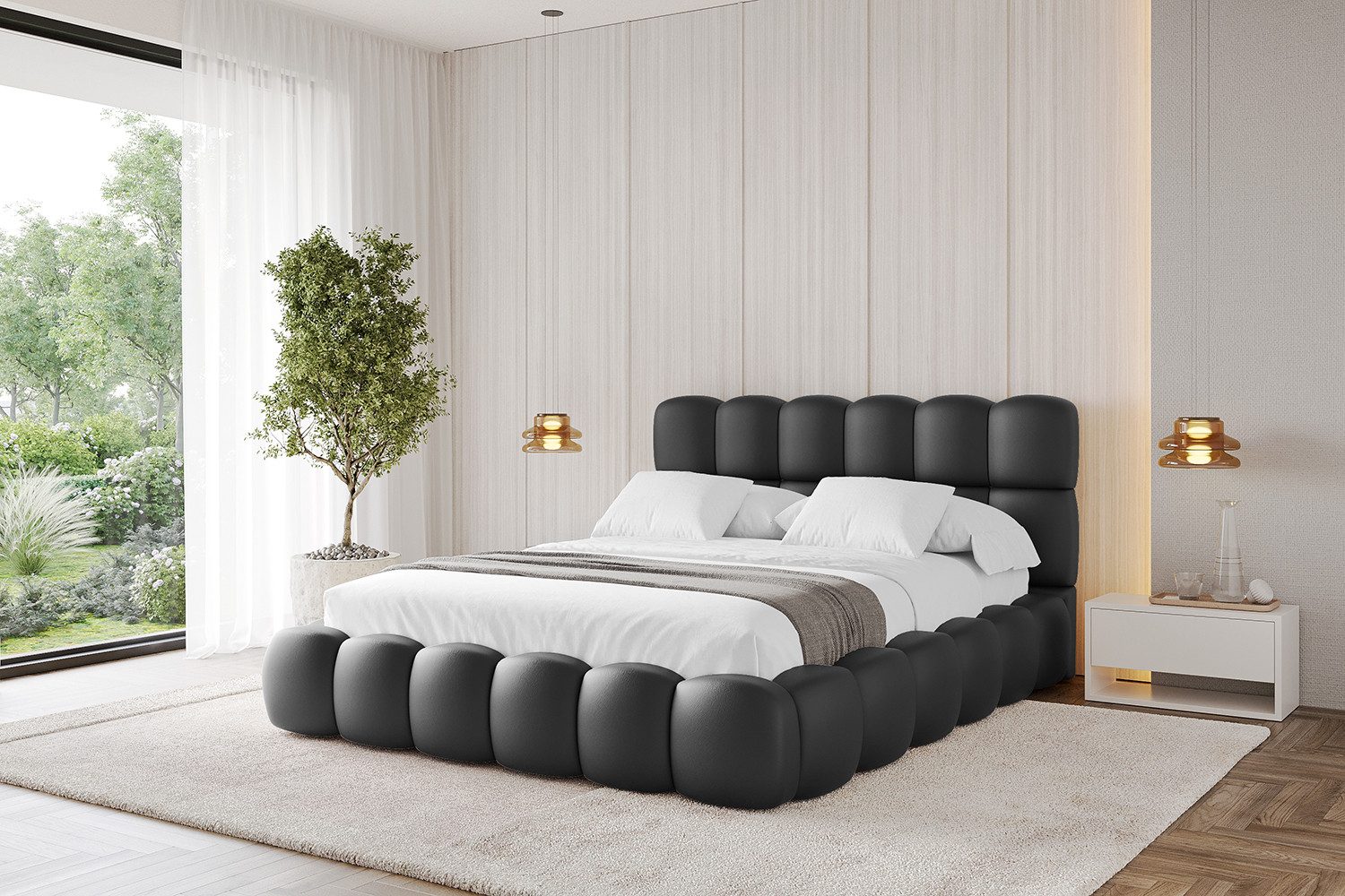 ALTDECOR Polsterbett LEYA (Polsterbett mit Bettkasten günstig online kaufen