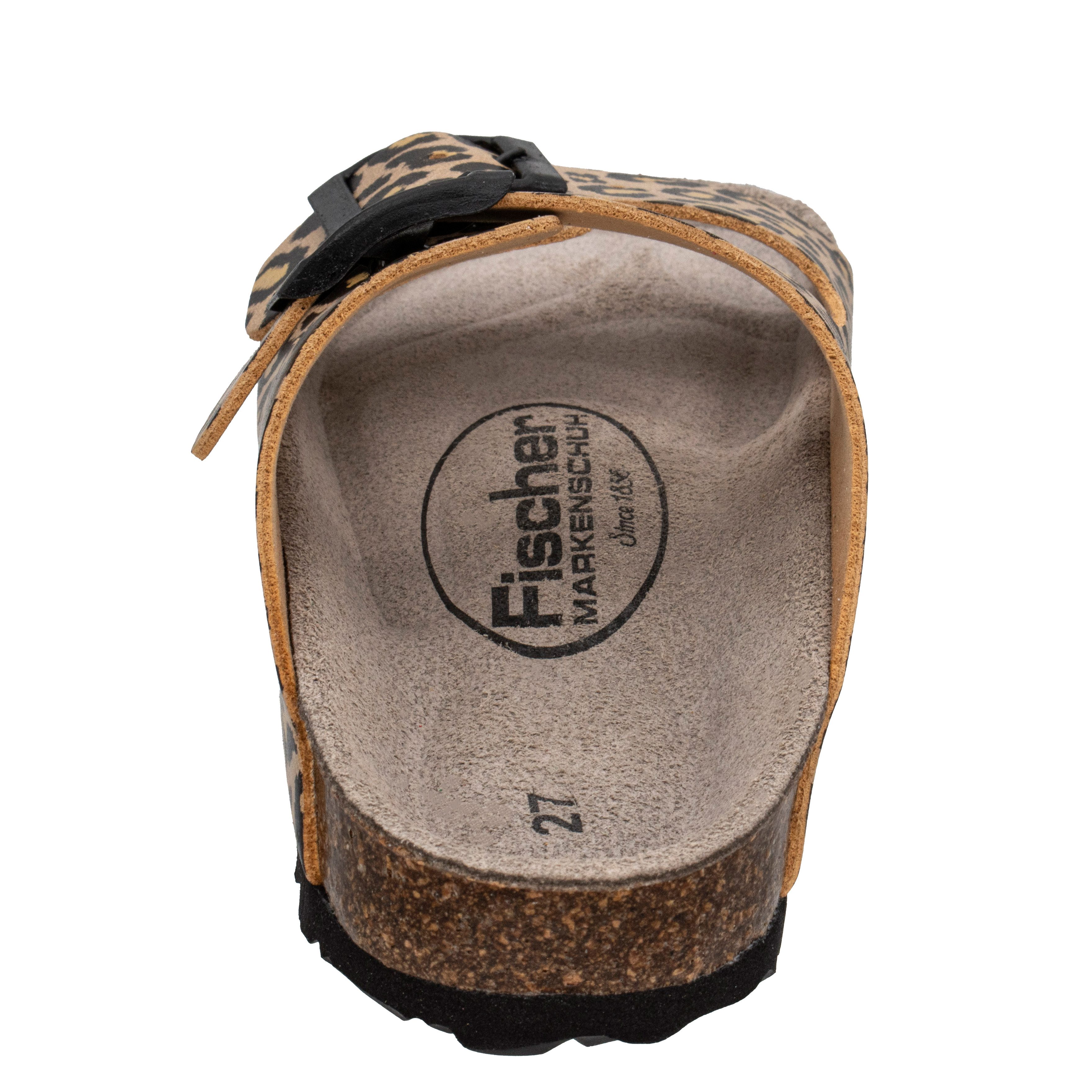 Fischer-Markenschuh Hawaii Pantolette aus Vegano, Microtex-Futter, ergonomisch geformtes Lederfußbett – Bild 5 von 5