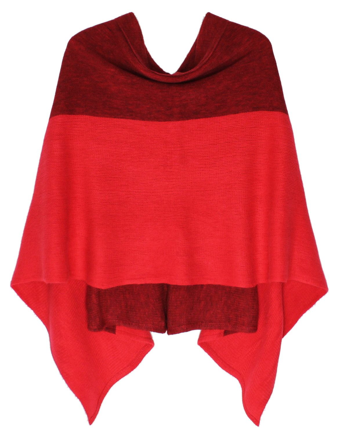 dy_mode Strickponcho Damen Strickponcho zweifarbig Überwurf günstig online kaufen