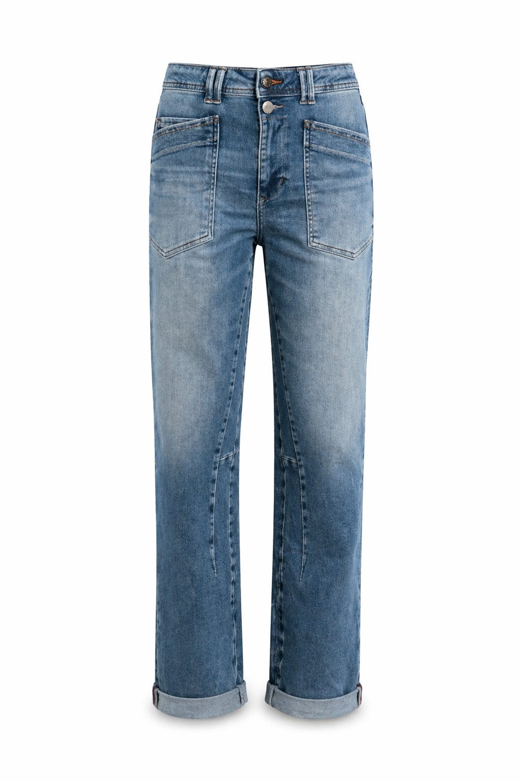 Freeman T. Porter Gerade Jeans Edita - Jeans Damen - 7/8 Jeans - Straight Jeans - High Waist Jeans