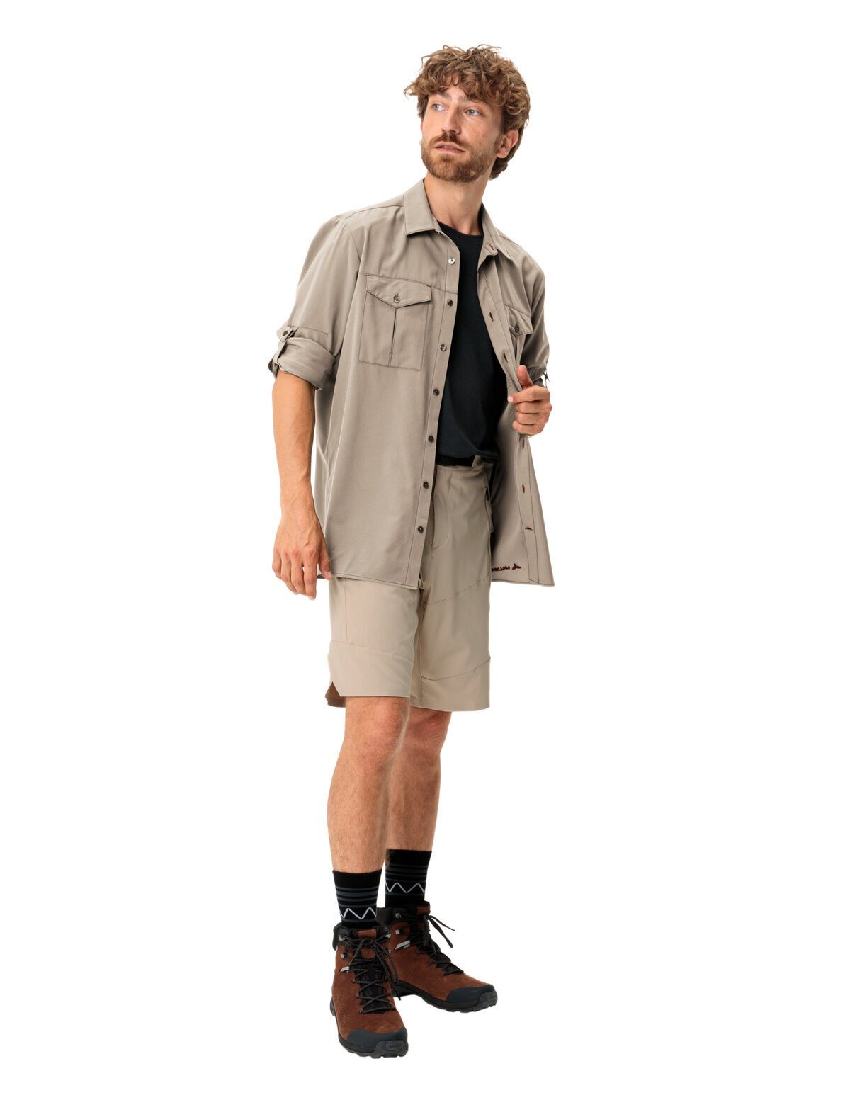VAUDE Funktionshemd Men's Rosemoor LS Shirt II (1-tlg) atmungsaktives und pflegeleichtes Hemd