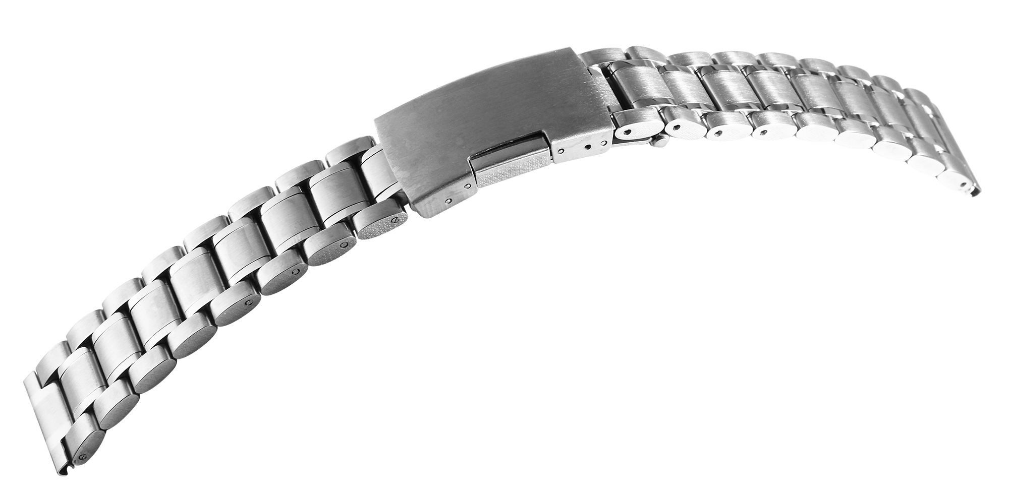 Engelhardt Uhrenarmband Edelstahl Gliederarmband, Gr 18 - 26 mm, langlebig, ErsatzArmband