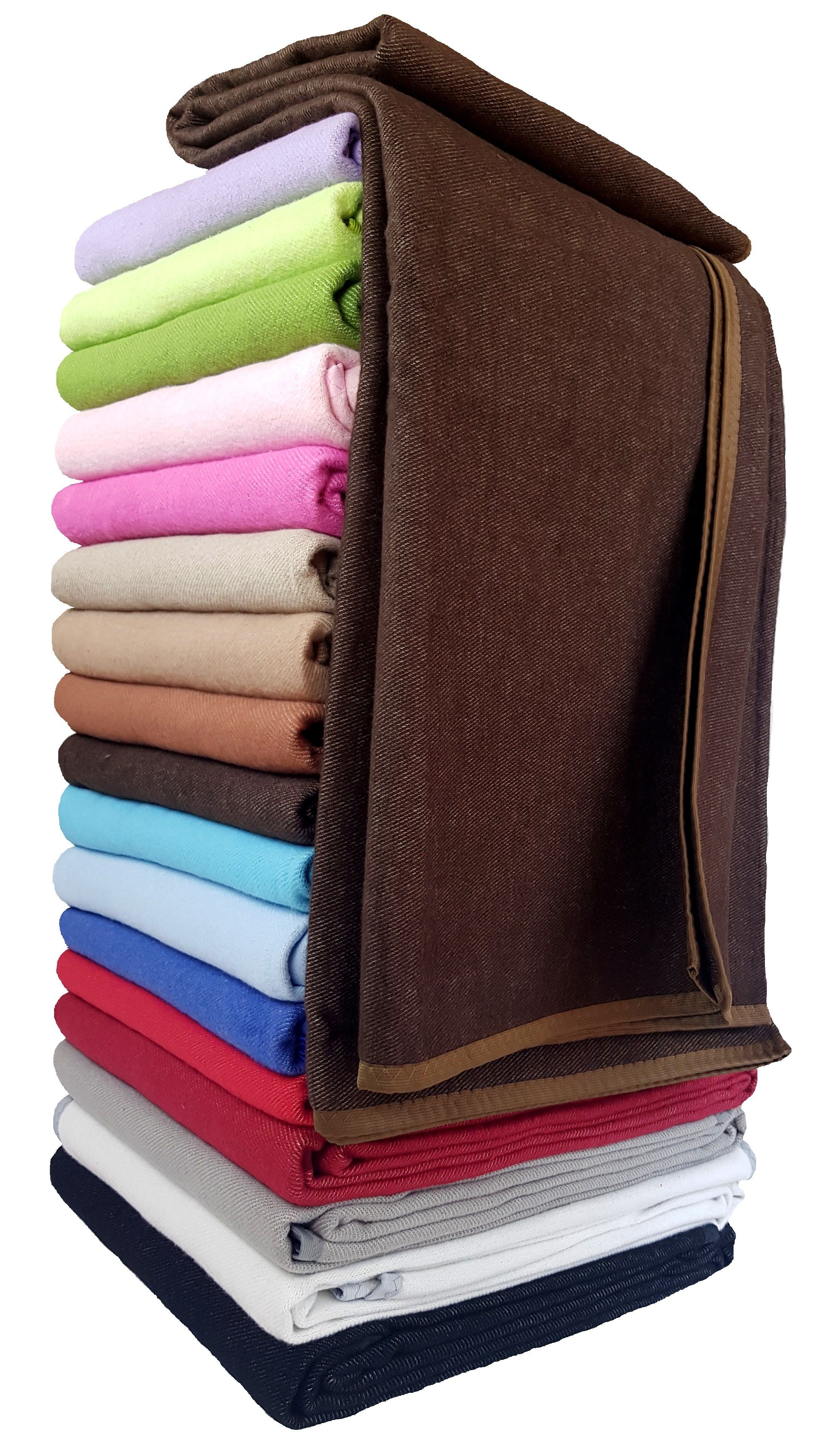 Wohndecke Baumwolldecke Plaid Tagesdecke 150 x 205 cm in versch. Farben Korsika, STTS