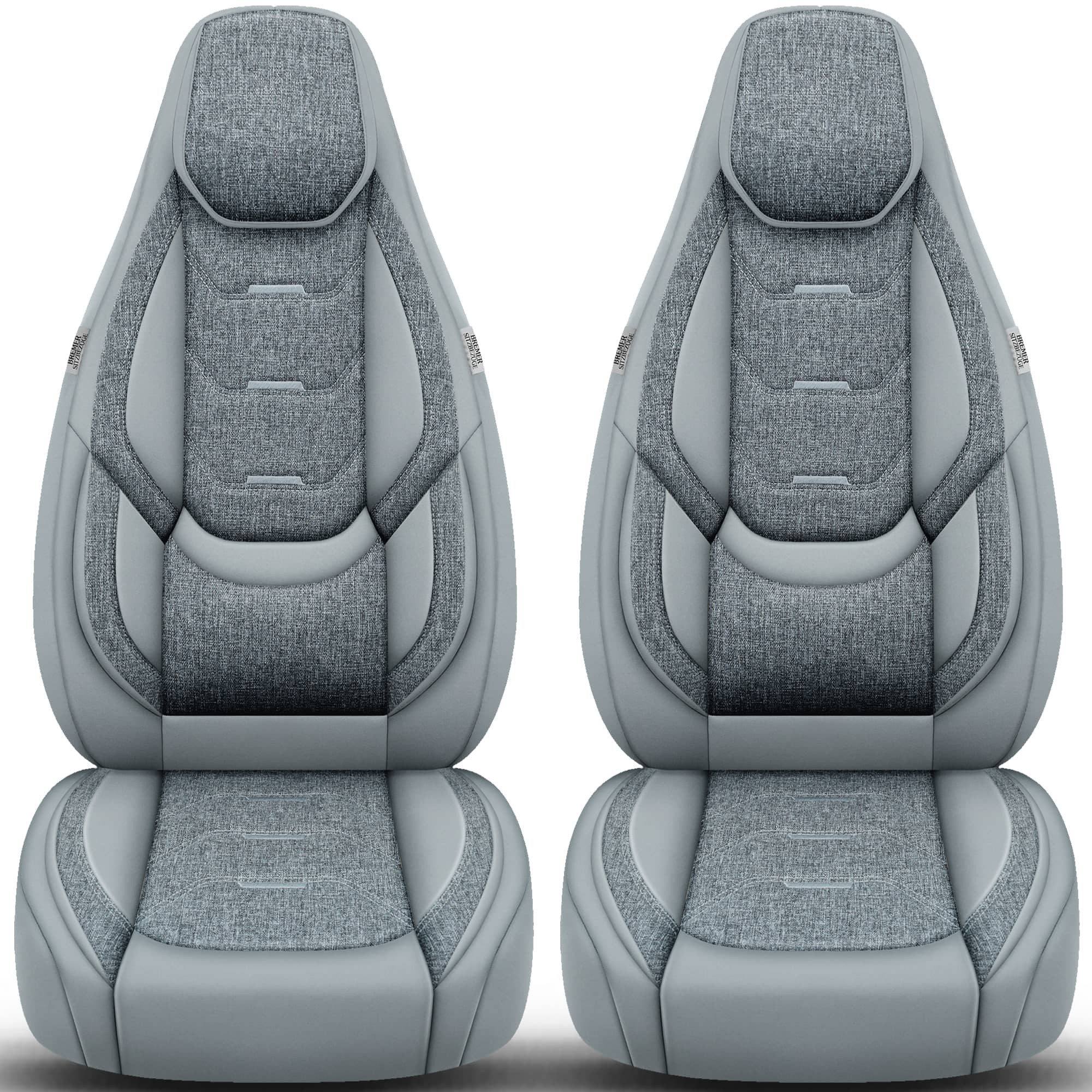 BREMER SITZBEZÜGE Autositzbezug für Seat Ibiza 3 6L Bj 2002-08 (H8), Set, Schonbezüge Sitzbezüge Fahrer und Beifahrer, in Grau