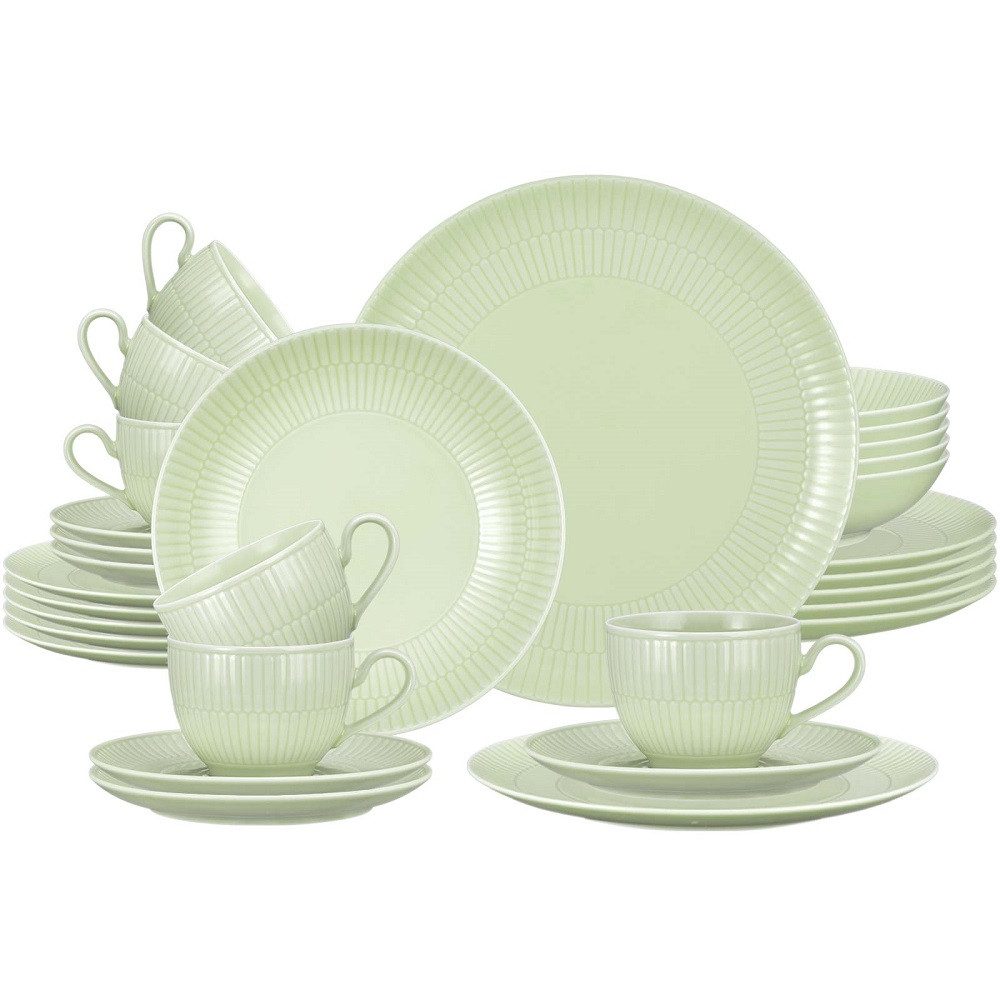 Seltmann Weiden Kombiservice Seltmann Weiden Amina Seladon Kombiservice 30 tlg., 6 Personen, Porzellan
