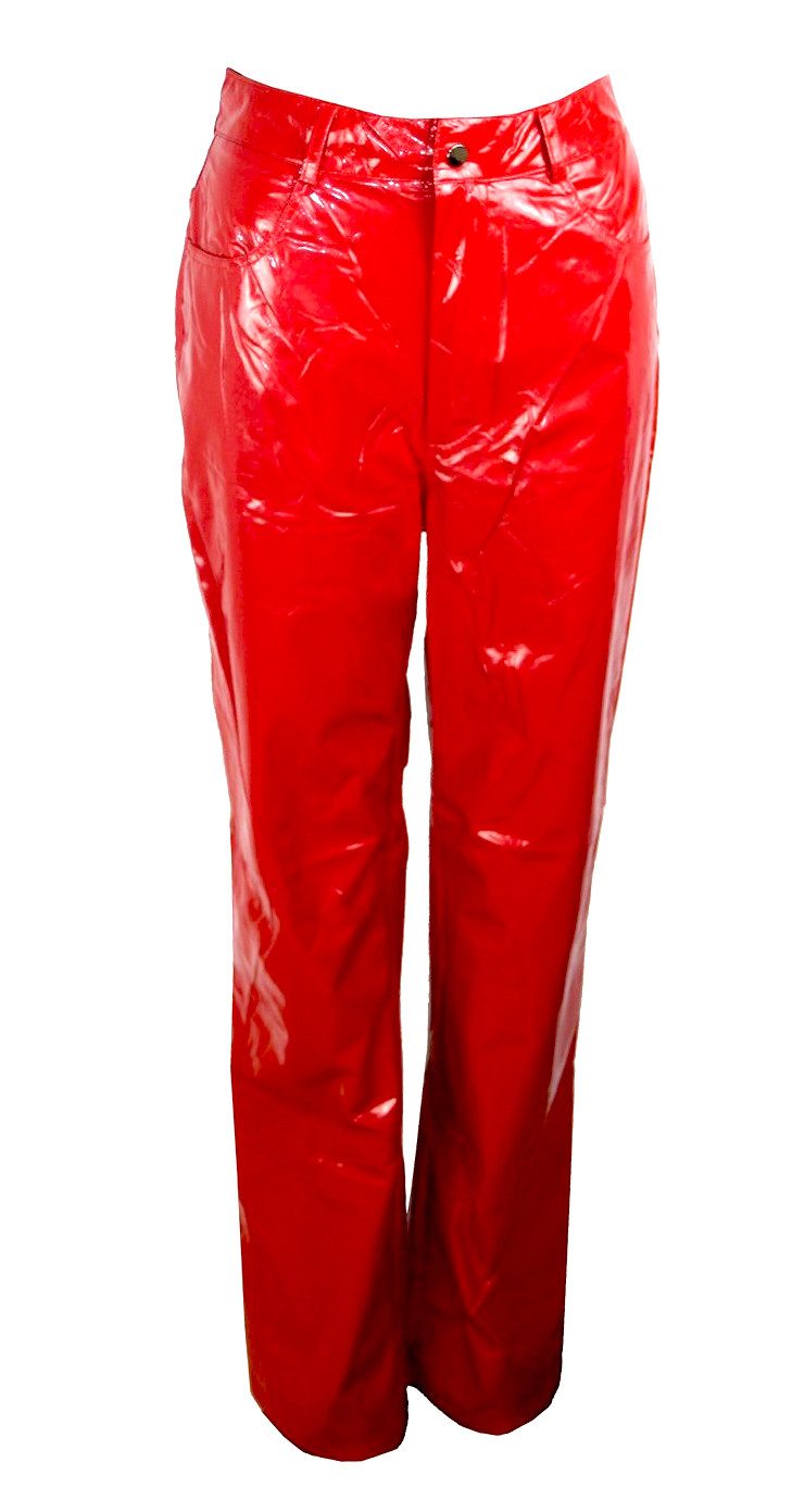 Koucla Schlaghose in cooler Latex-Optik, Damenhose günstig online kaufen
