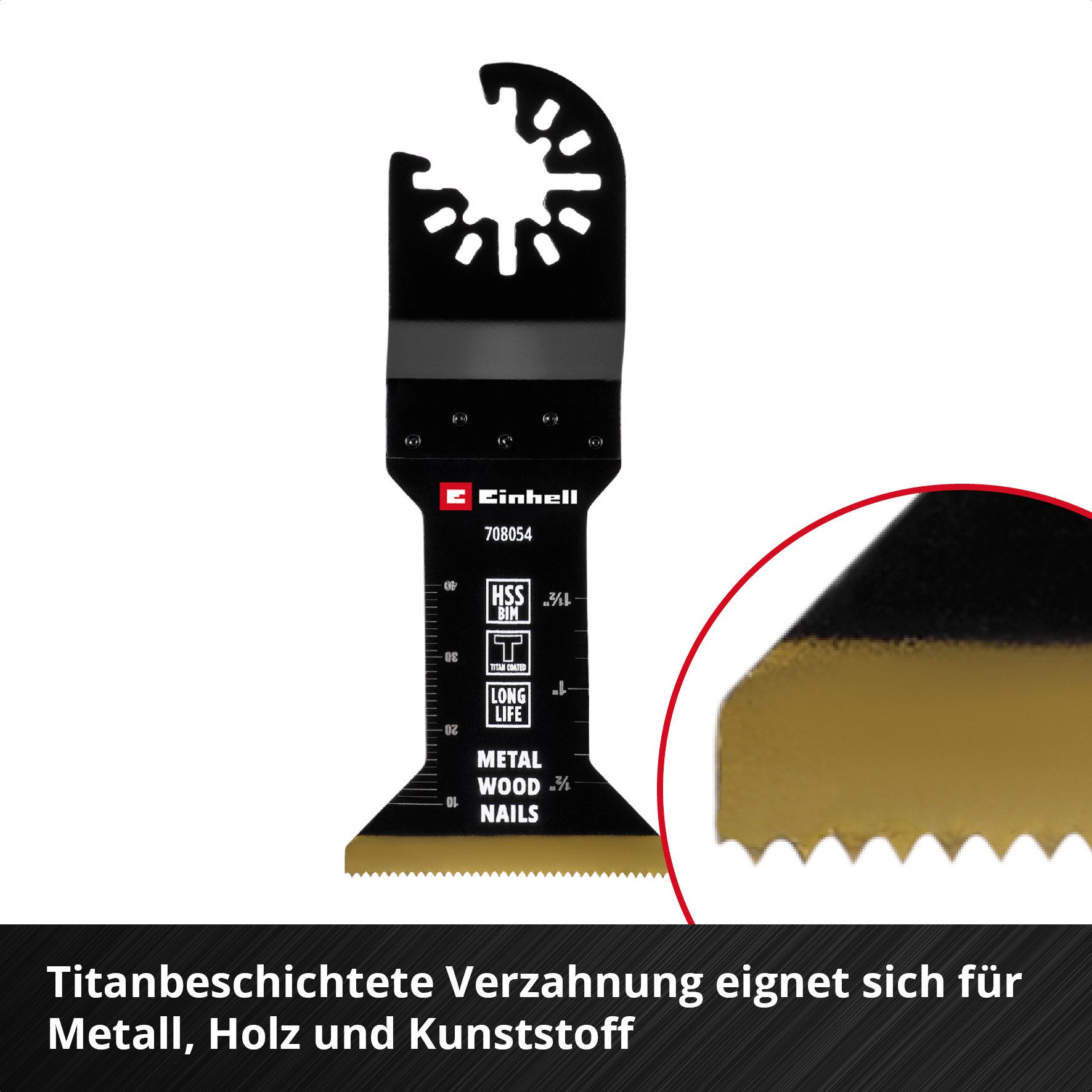 Einhell Sägeblatt Original Einhell Bi-Metall Tauchsägeblatt titanbeschichtet (45 mm Brei, Original Einhell Bi-Metall Tauchsägeblatt titanbeschichtet (45 mm Brei