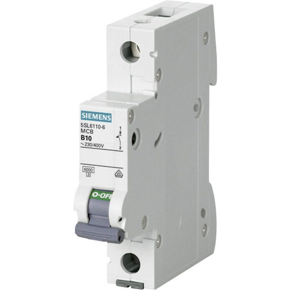 Schalter Siemens 5SL61106 Leitungsschutzschalter 1polig 10 A 230 V, 400 V