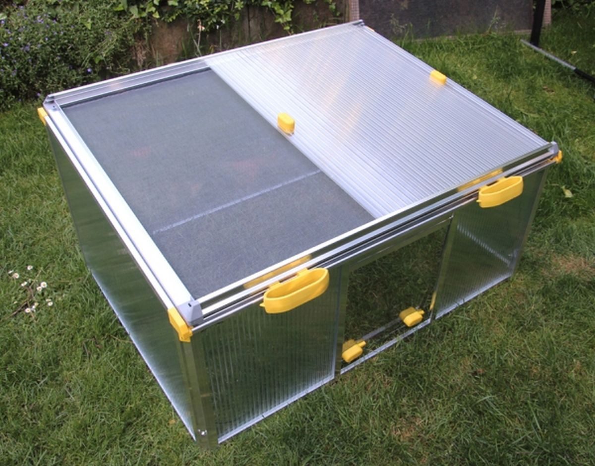 Juwel Freigehege JUWEL Schildkrötenhaus Paula, mit Vogelschutz-Netz, Schiebefenster